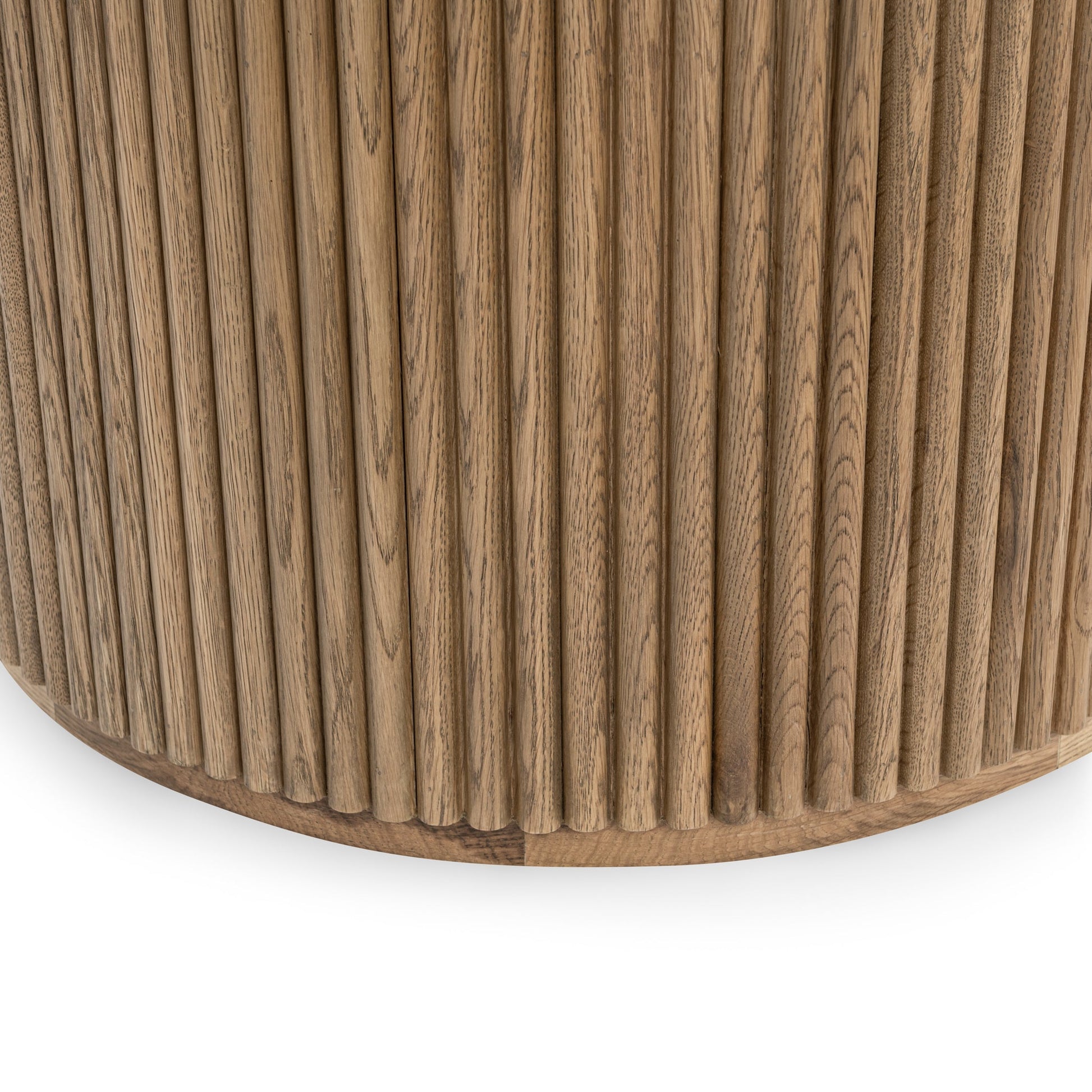 Vander Solid Wood Round Dining Table - Tawny Brown