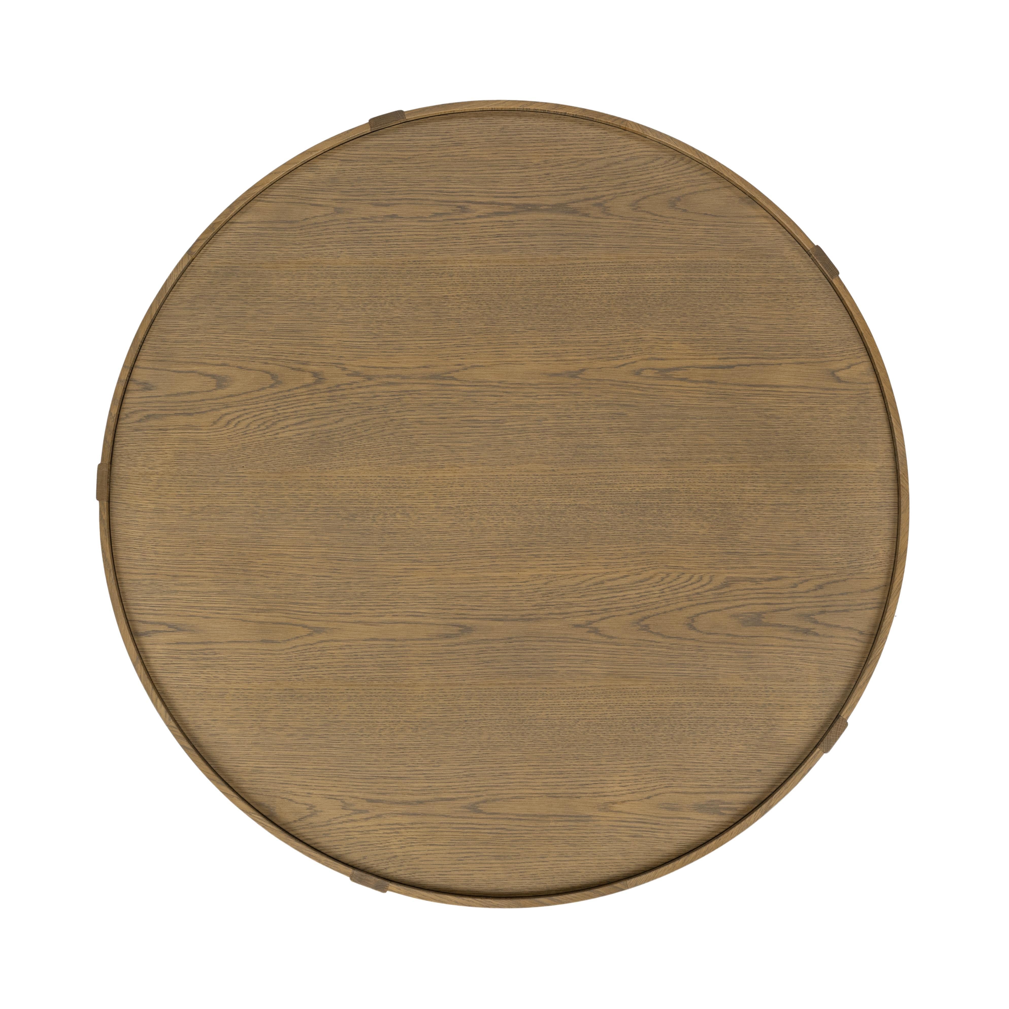 Devin Coffee Table - Khaki Mist - Latte Brown