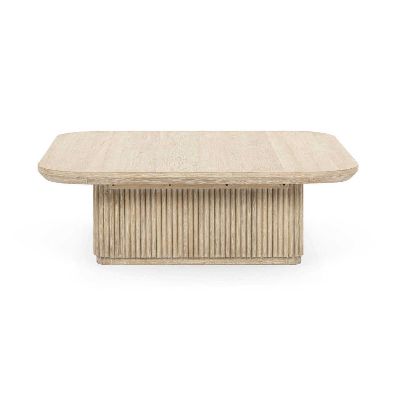 Travelle Cream Wash Oak Wood Square Coffee Table 48"