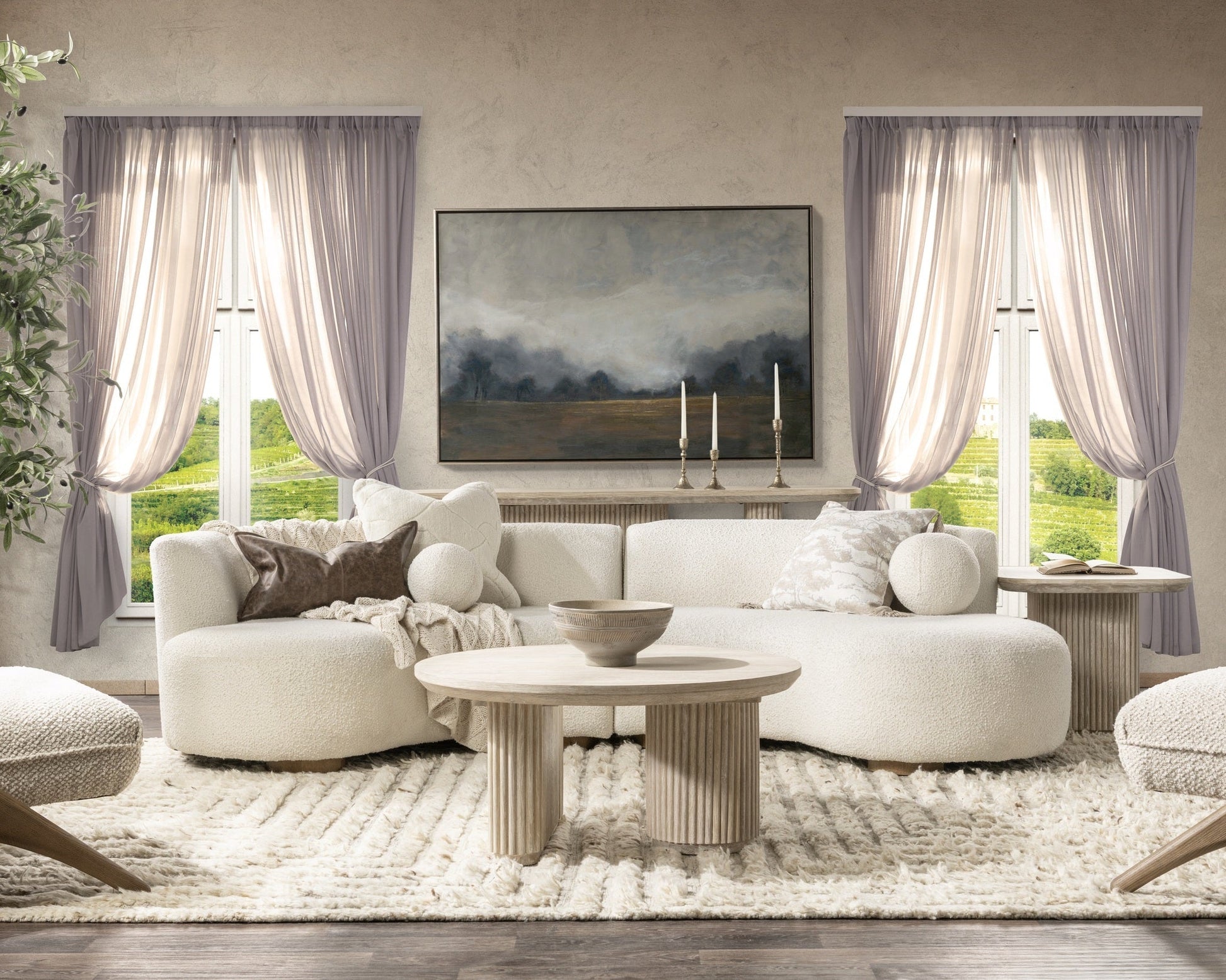 Vander Console Table - Cream Washed