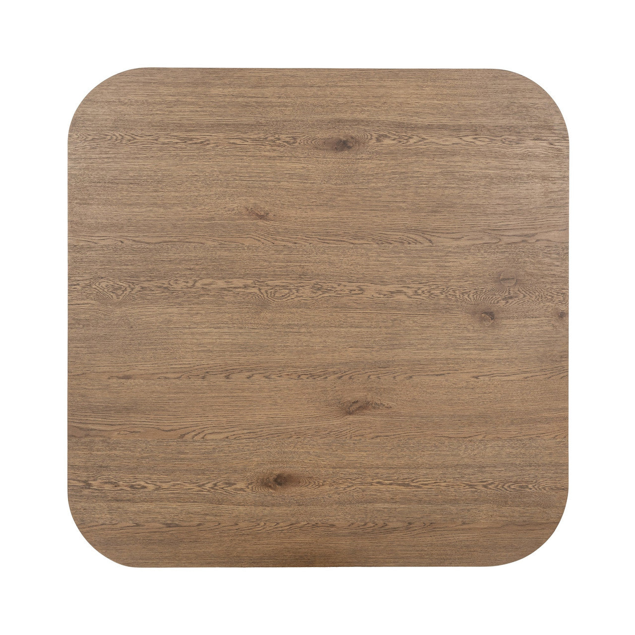 Travelle Brown Oak Wood Square Coffee Table 48"