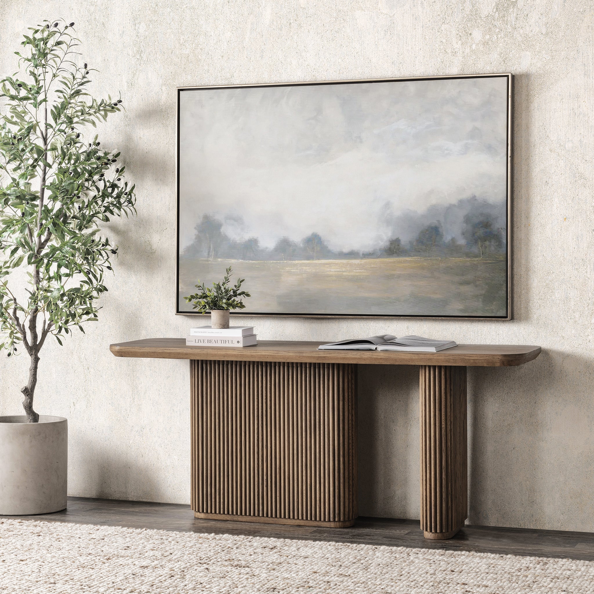 Vander Console Table - Cream Washed