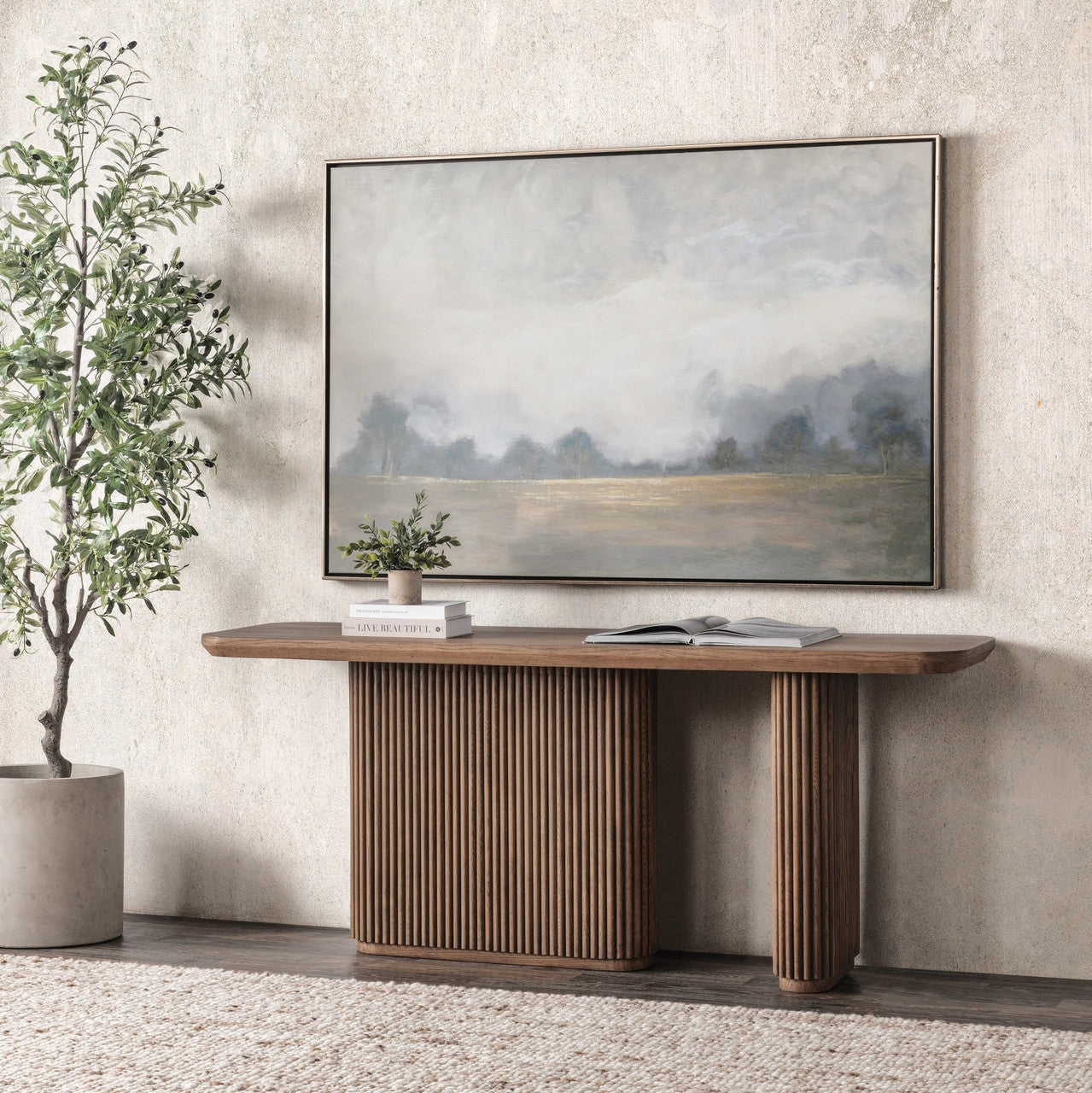 Vander Solid Wood Rectangle Console Table - 51031767
