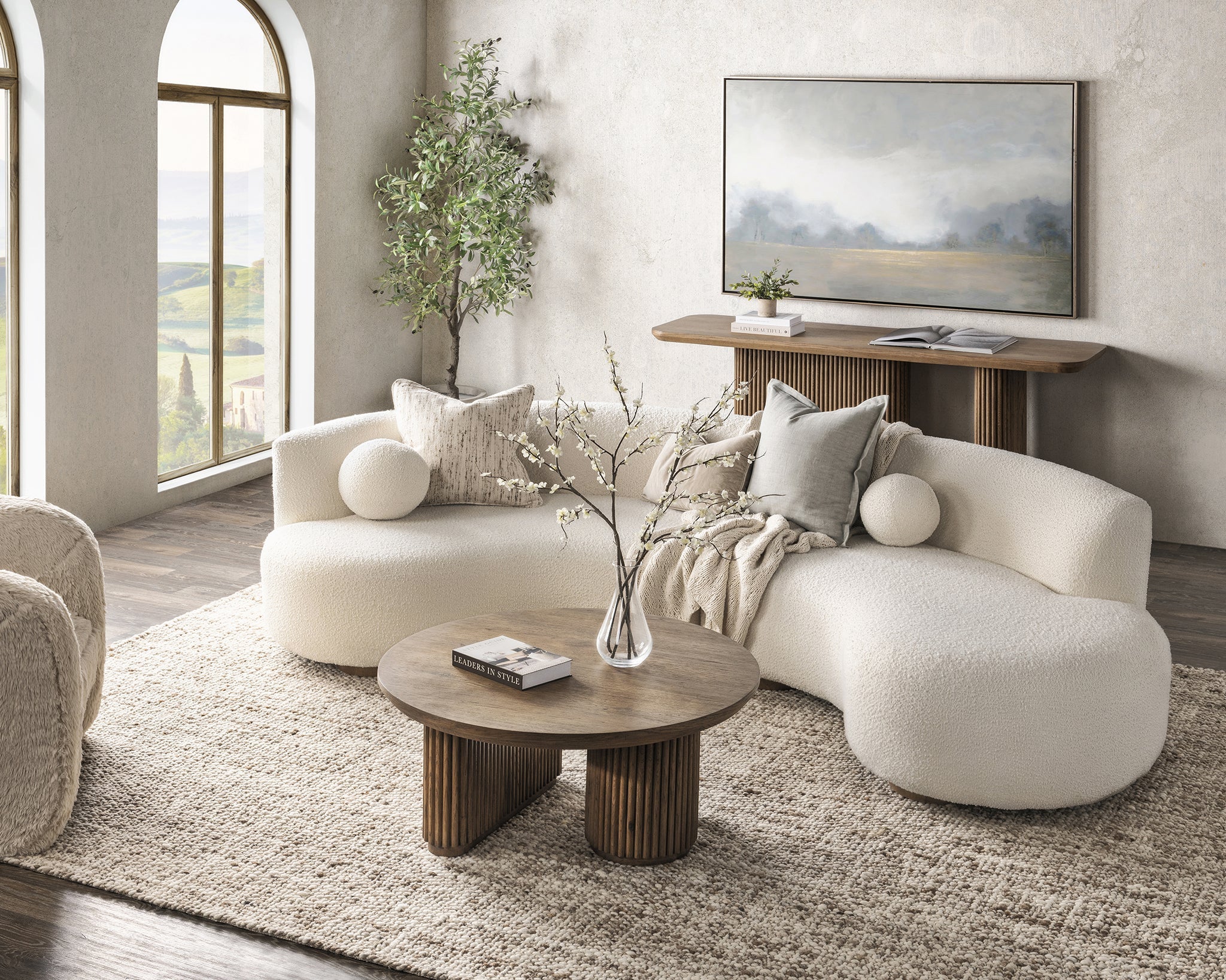 Vander Console Table - Cream Washed