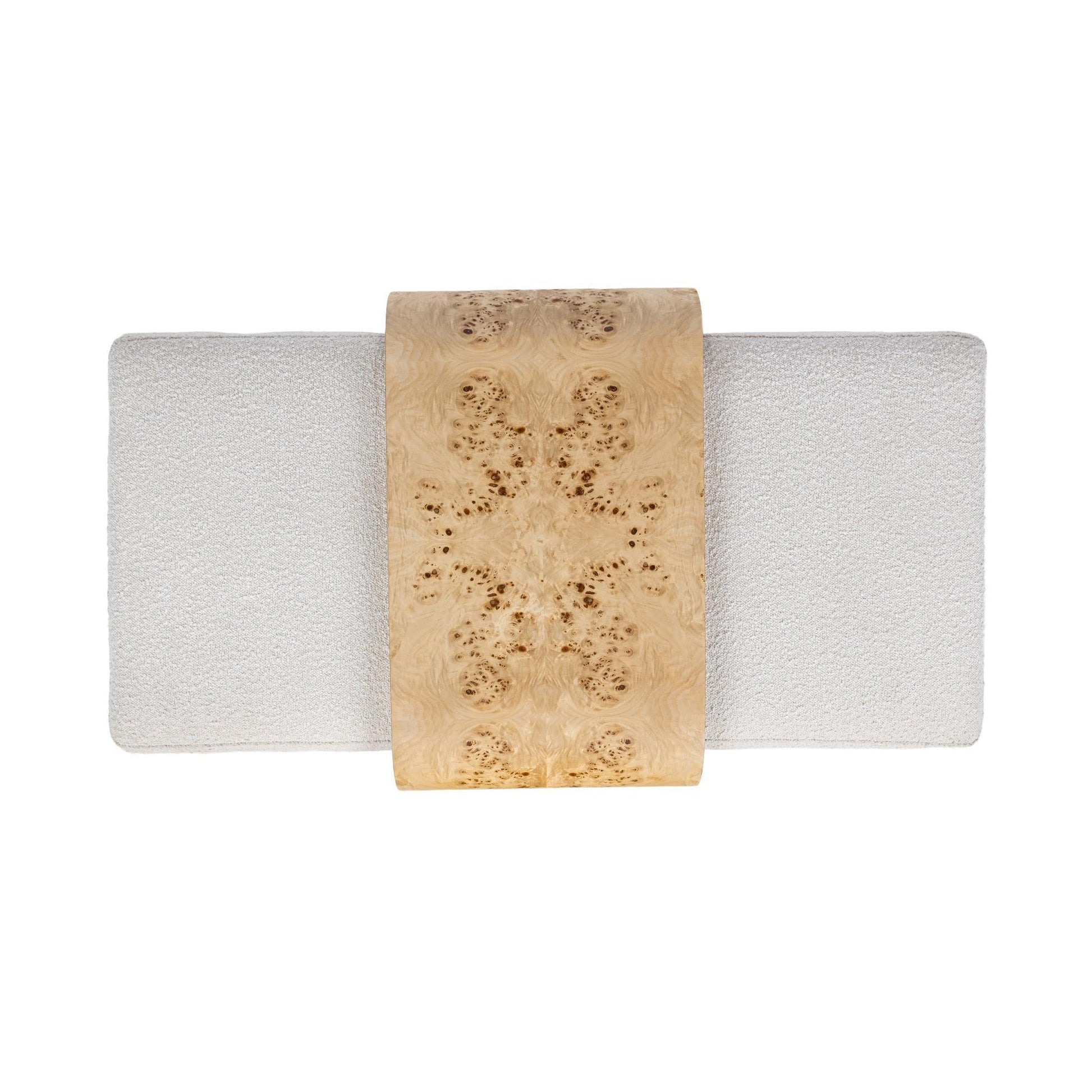 Kenan Ottoman - Creamy Ivory