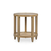 Devin Solid Wood Round End Table