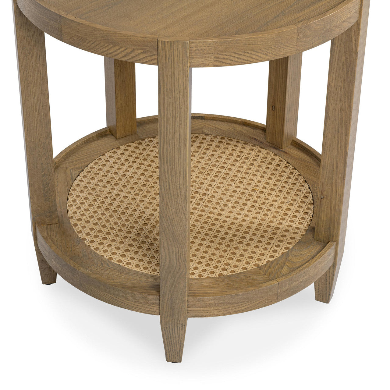 Devin Solid Wood Round End Table
