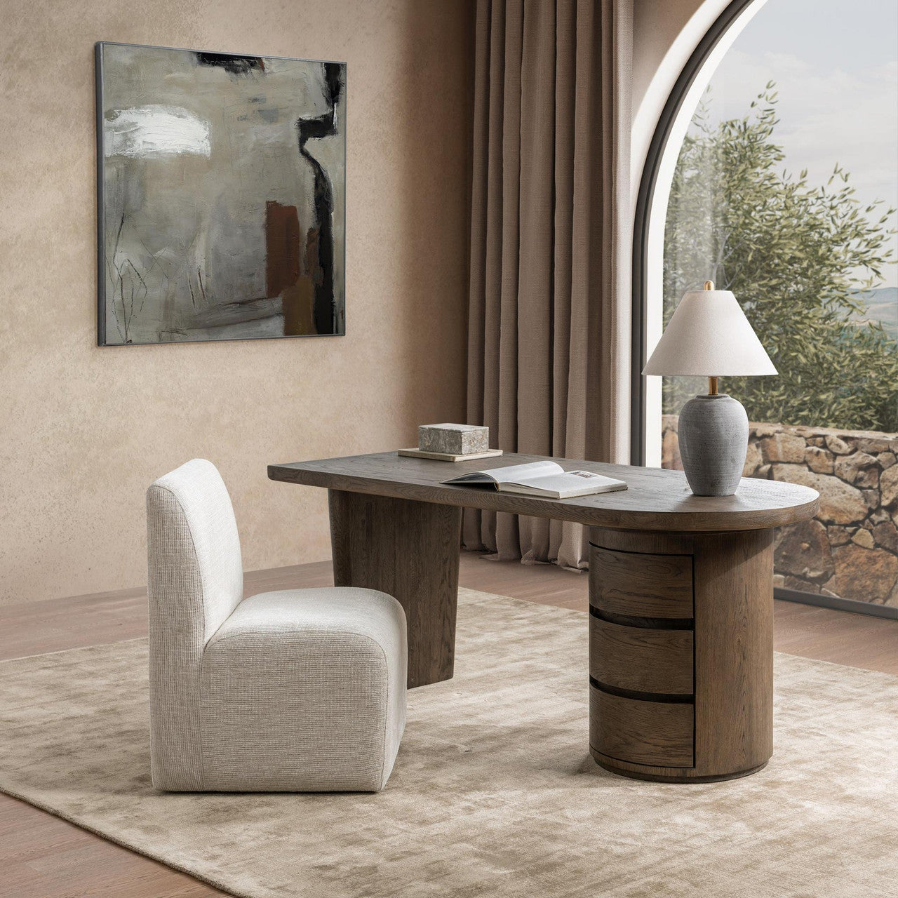 Estelle Soft Cocoa Desk