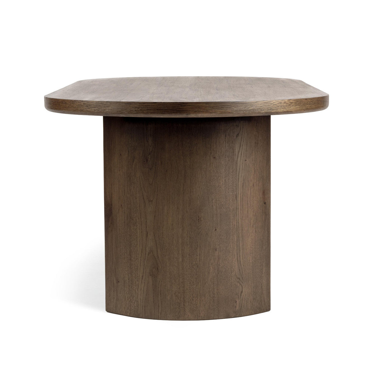Estelle Soft Cocoa Oval Dining Table 84"