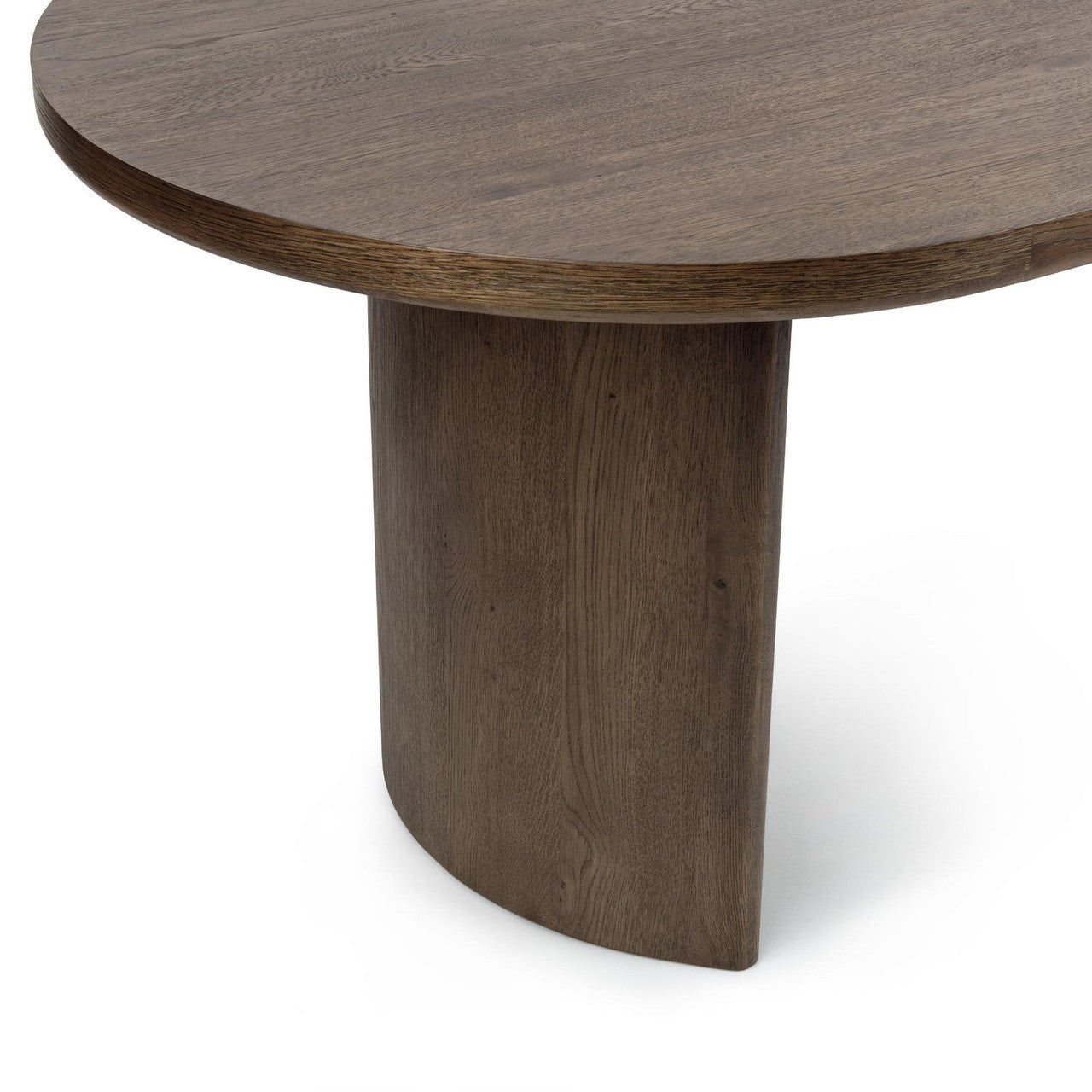 Estelle Soft Cocoa Oval Dining Table 84"