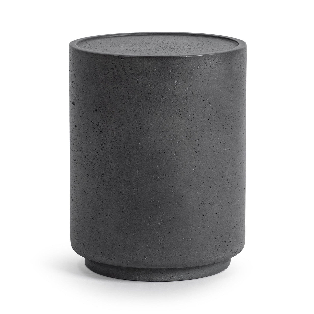 Darsa Dark Gray Outdoor Round Accent Table 18"