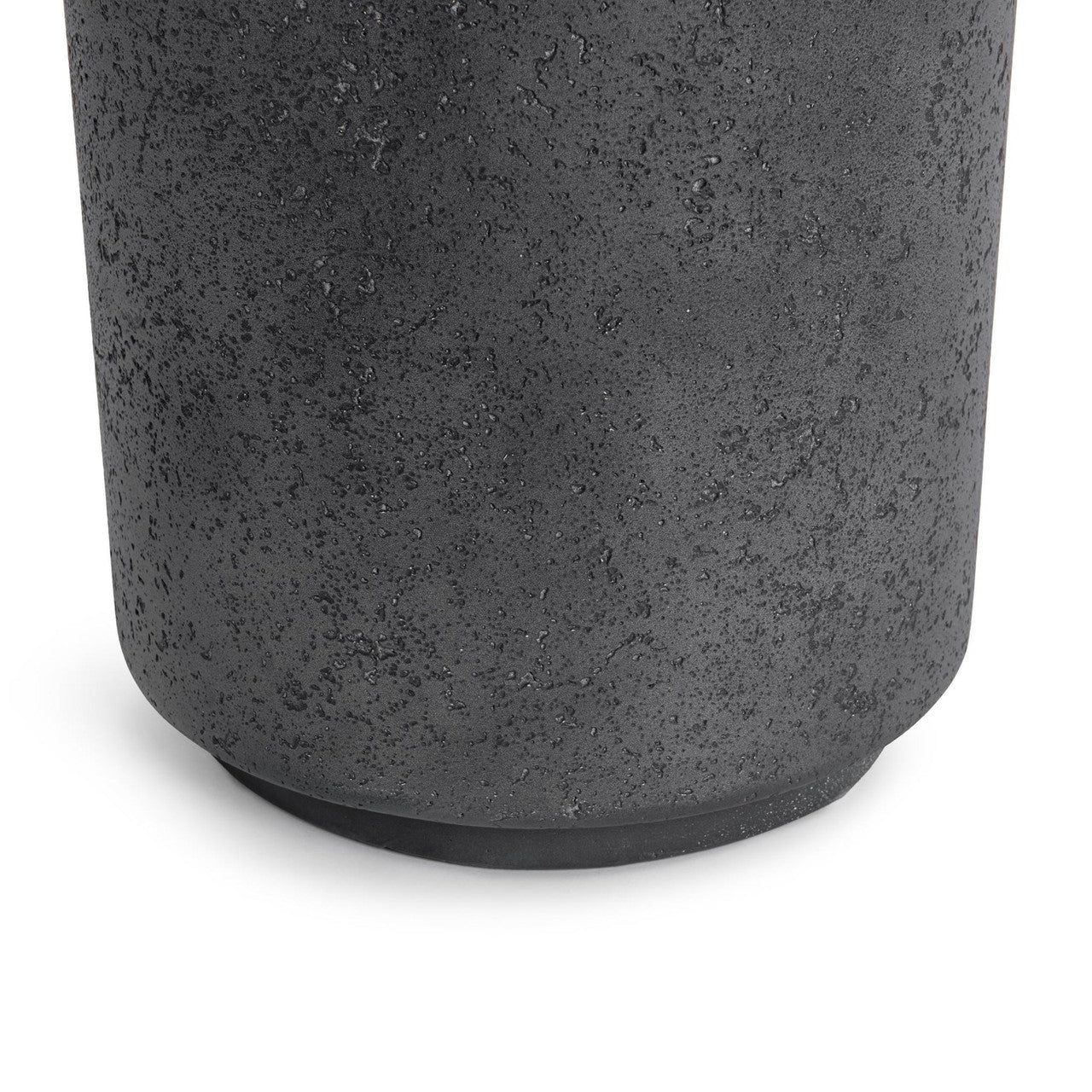 Darsa Dark Gray Outdoor Round Accent Table 18"