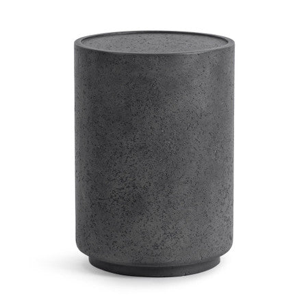 Darsa Dark Grey Outdoor Round Accent Table 20"