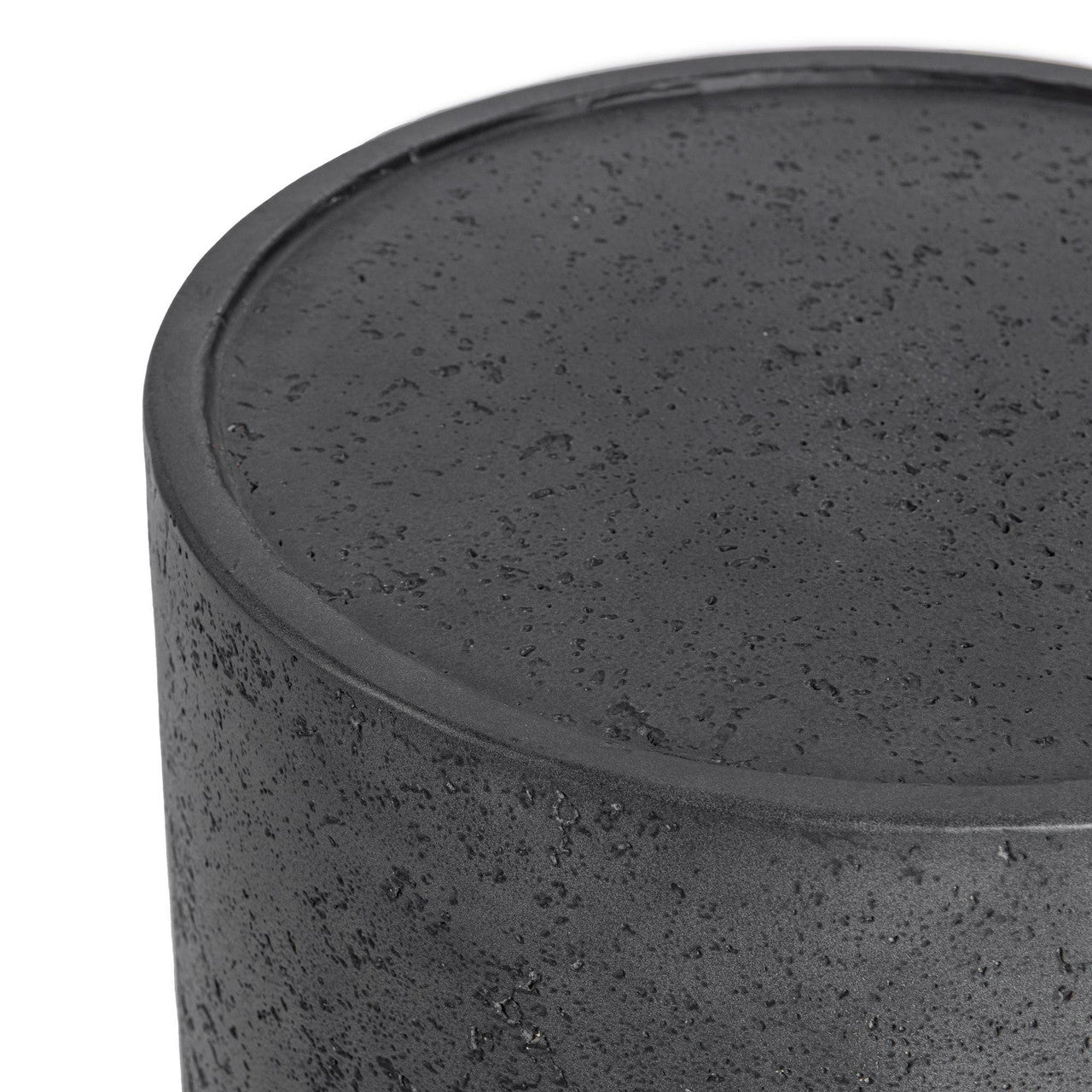 Darsa Dark Grey Outdoor Round Accent Table 20"