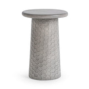 Delaine Outdoor Accent Table - Light Gray