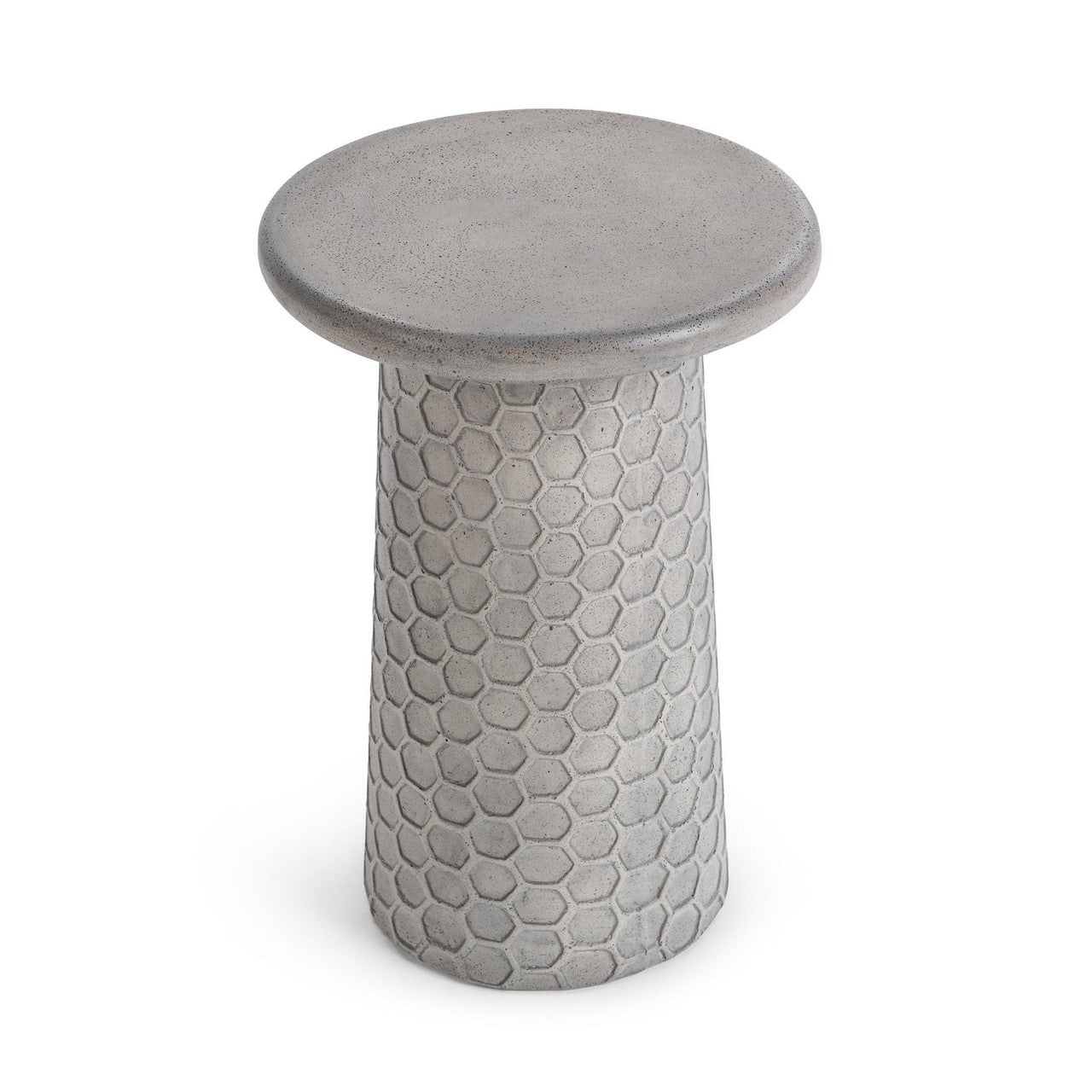 Delaine  Light Grey Outdoor Accent Table 20"