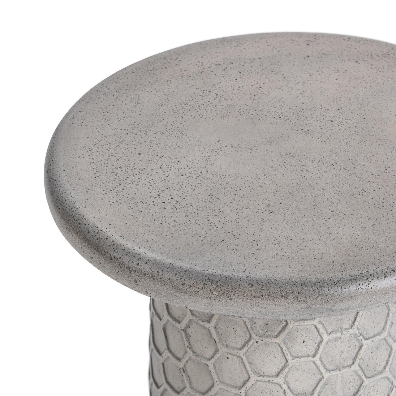 Delaine  Light Grey Outdoor Accent Table 20"