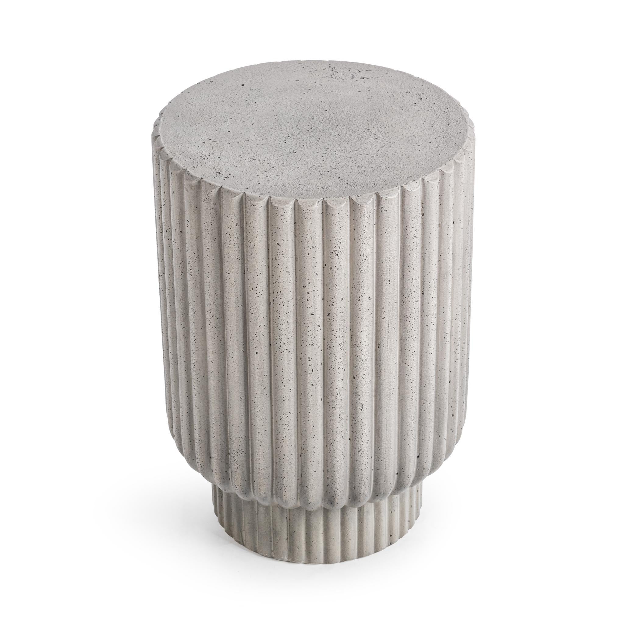 Givens Outdoor Accent Table - Light Gray