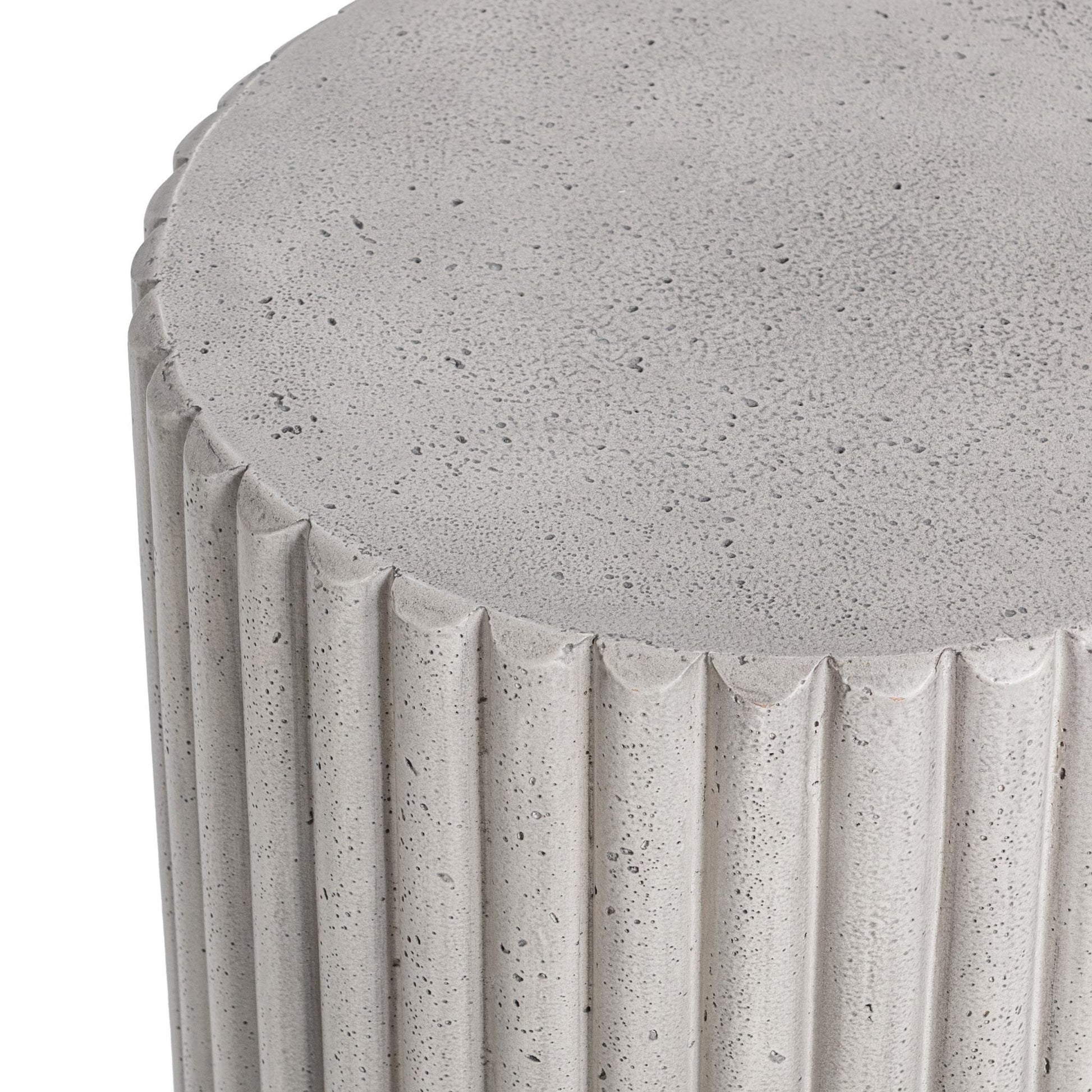 Givens Outdoor Accent Table - Light Gray