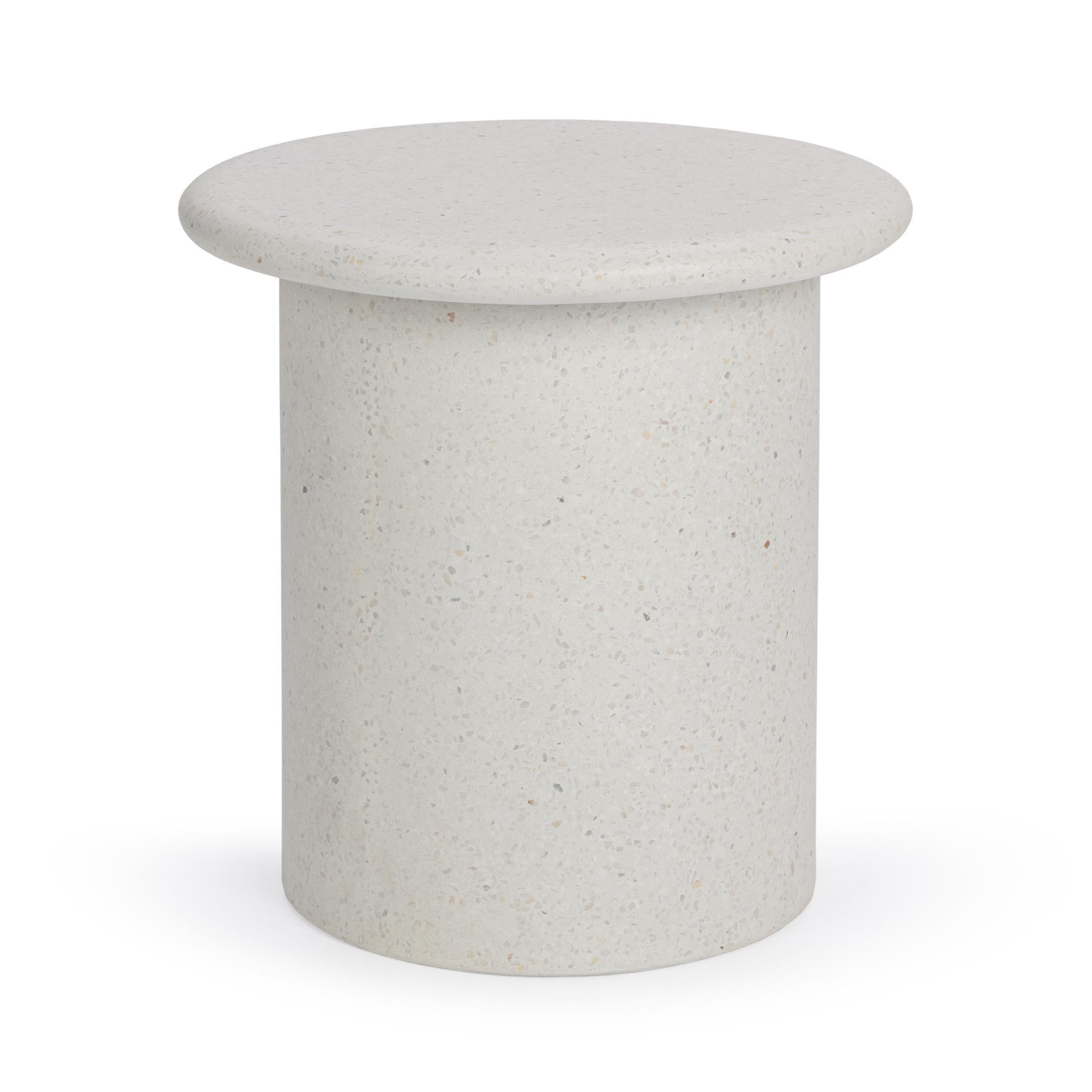 Nysa Outdoor End Table - White