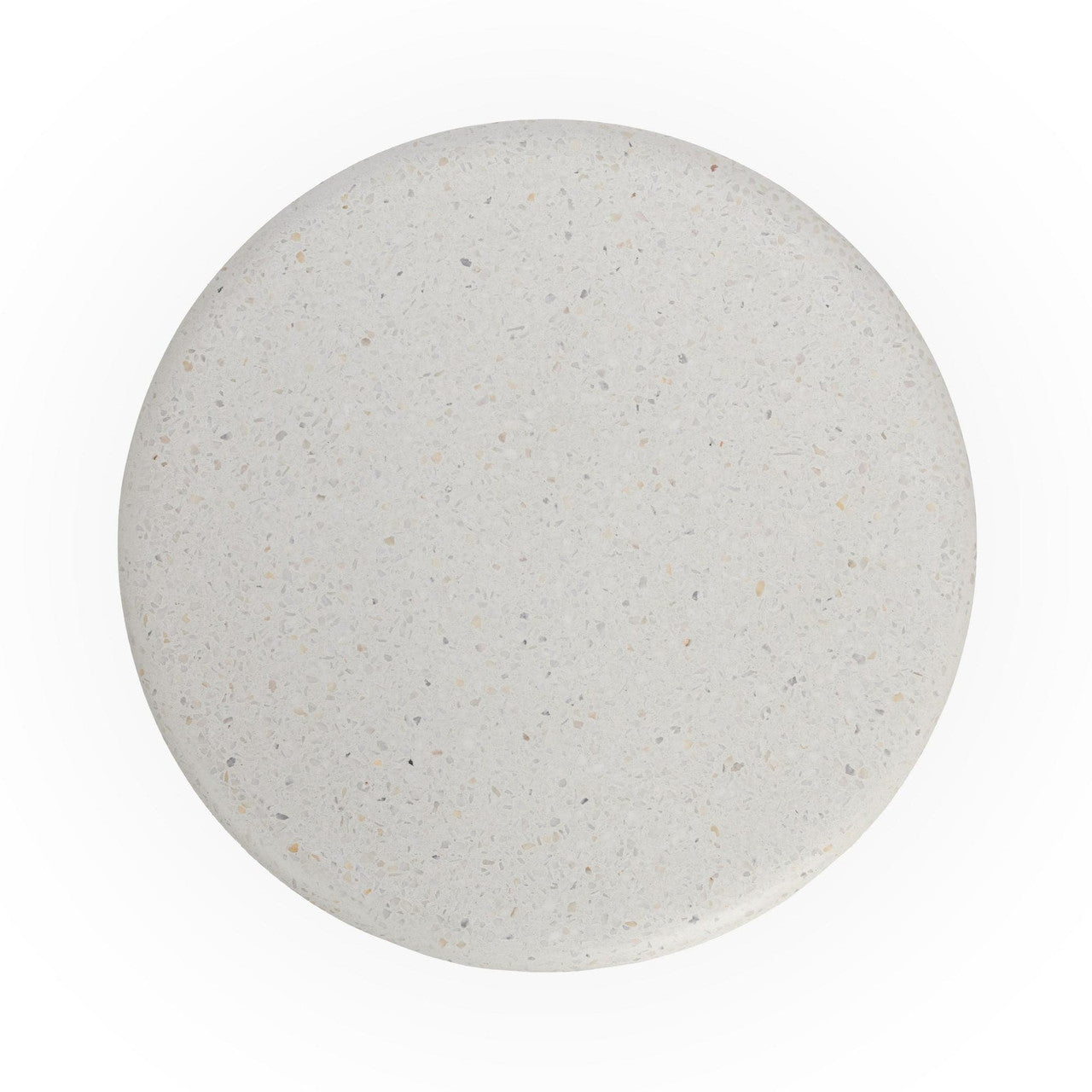 Nysa White Outdoor Round End Table