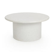 Nysa White Outdoor Round Coffee Table