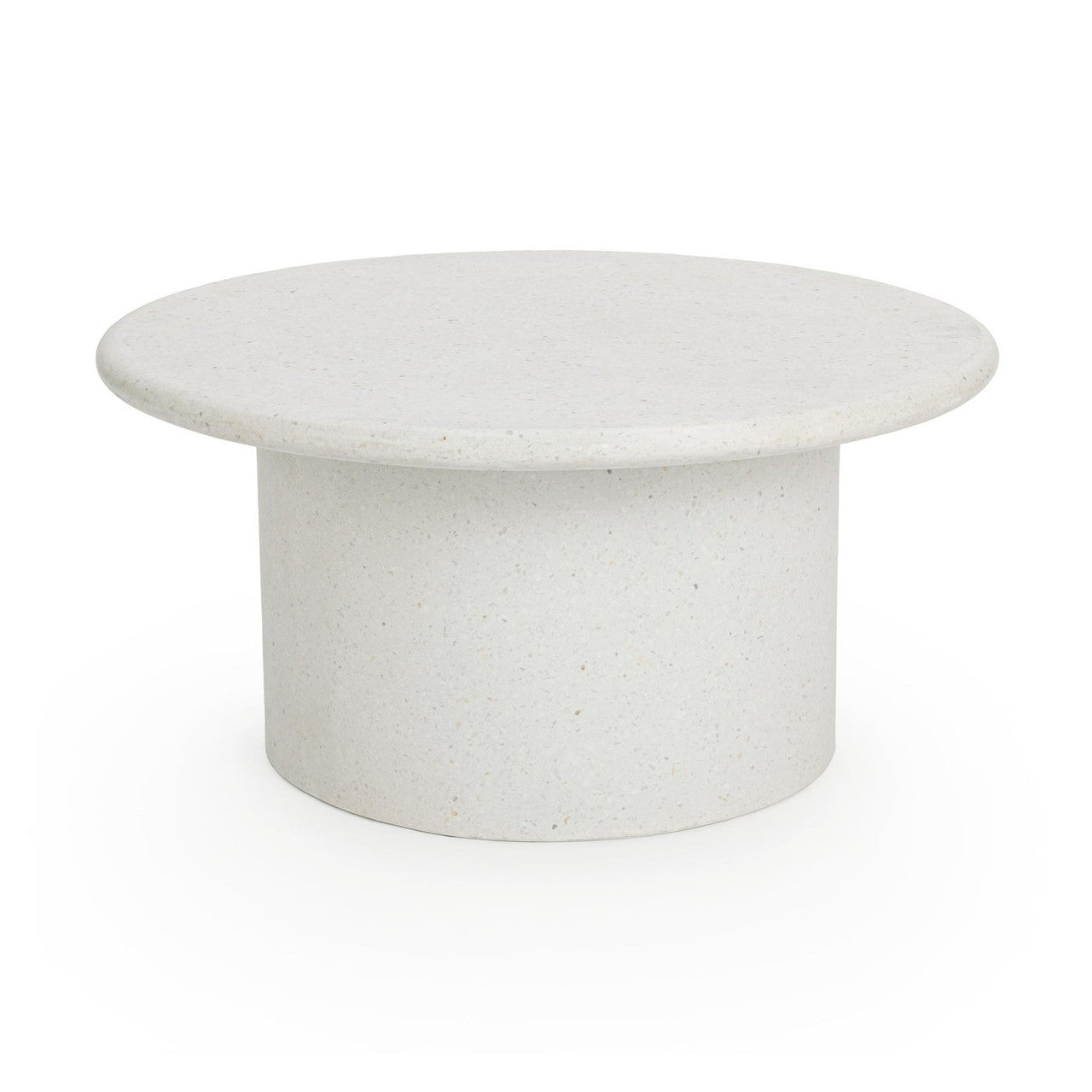 Nysa White Outdoor Round Coffee Table