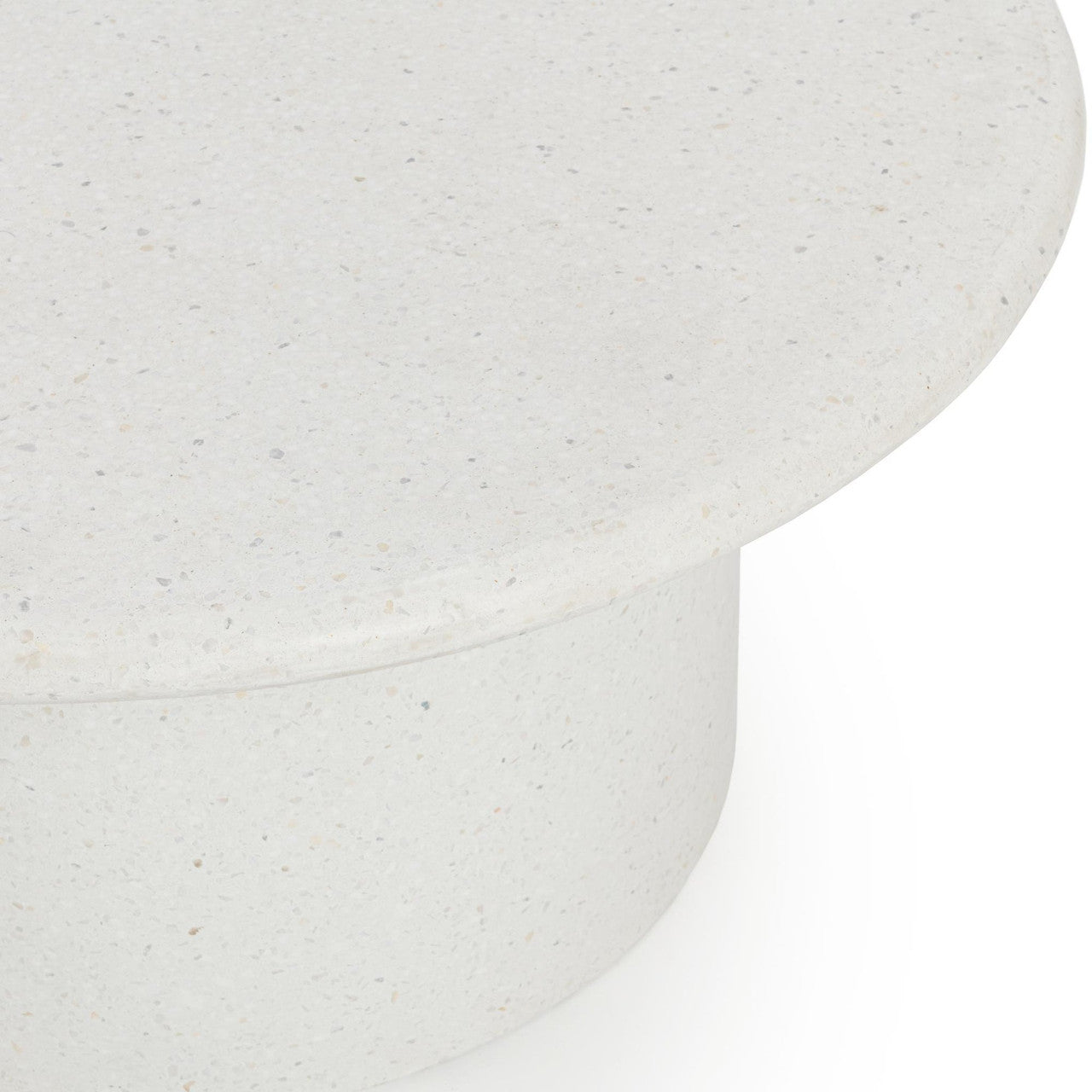 Nysa White Outdoor Round Coffee Table