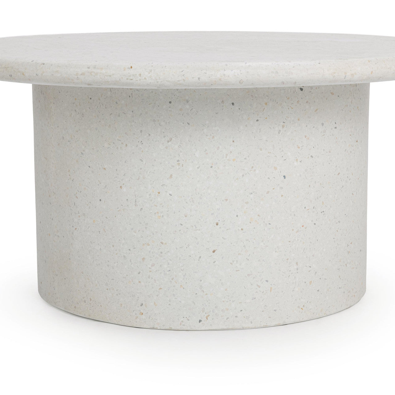 Nysa White Outdoor Round Coffee Table