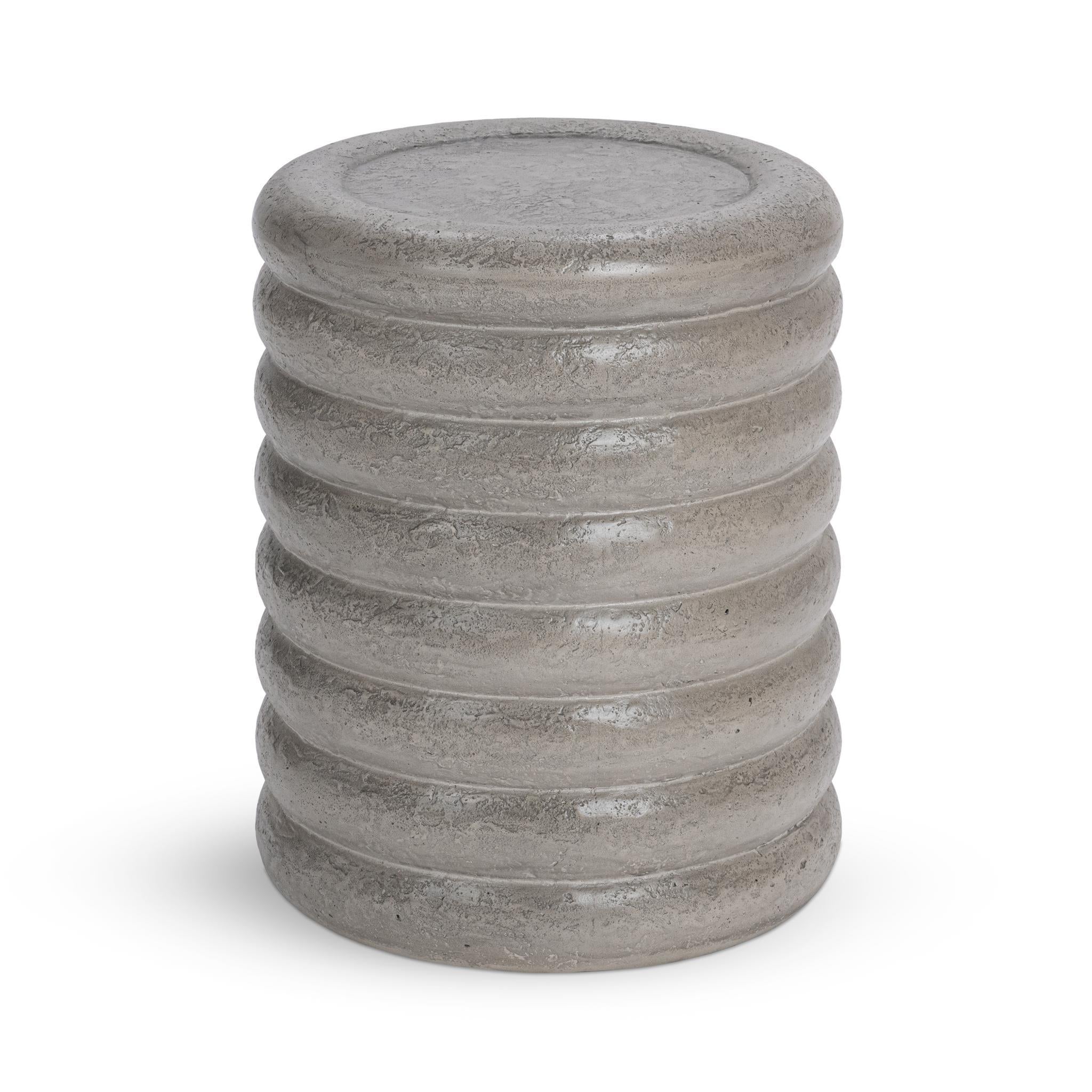 Reva Outdoor End Table - Athena Gray