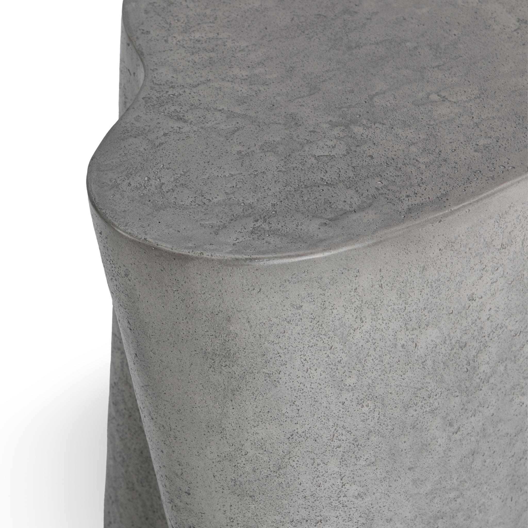 Everson Outdoor Accent Table - Athena Gray