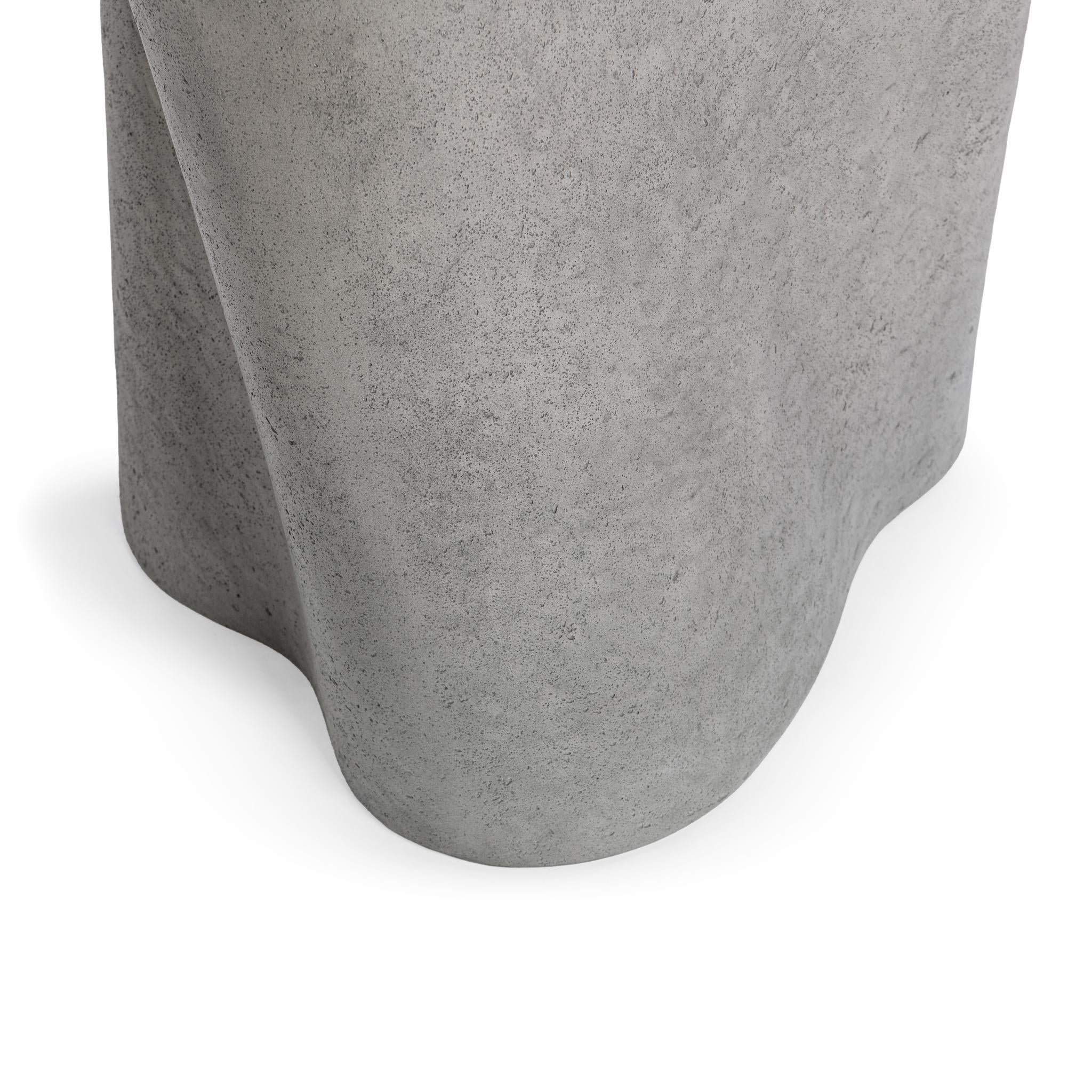 Everson Outdoor Accent Table - Athena Gray