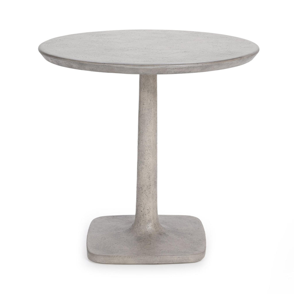 Paulina Light Gray Outdoor Round Bistro Dining Table 31"