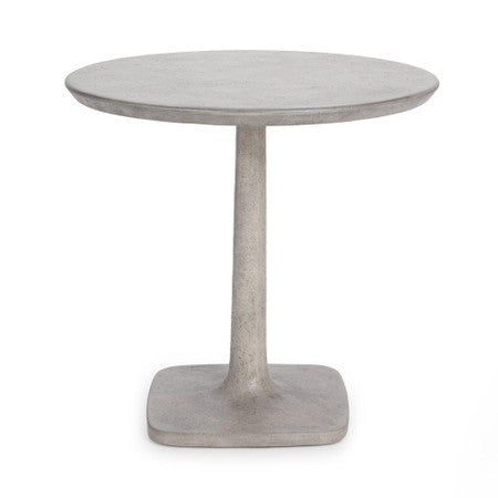 Paulina Light Gray Outdoor Round Bistro Dining Table 31"