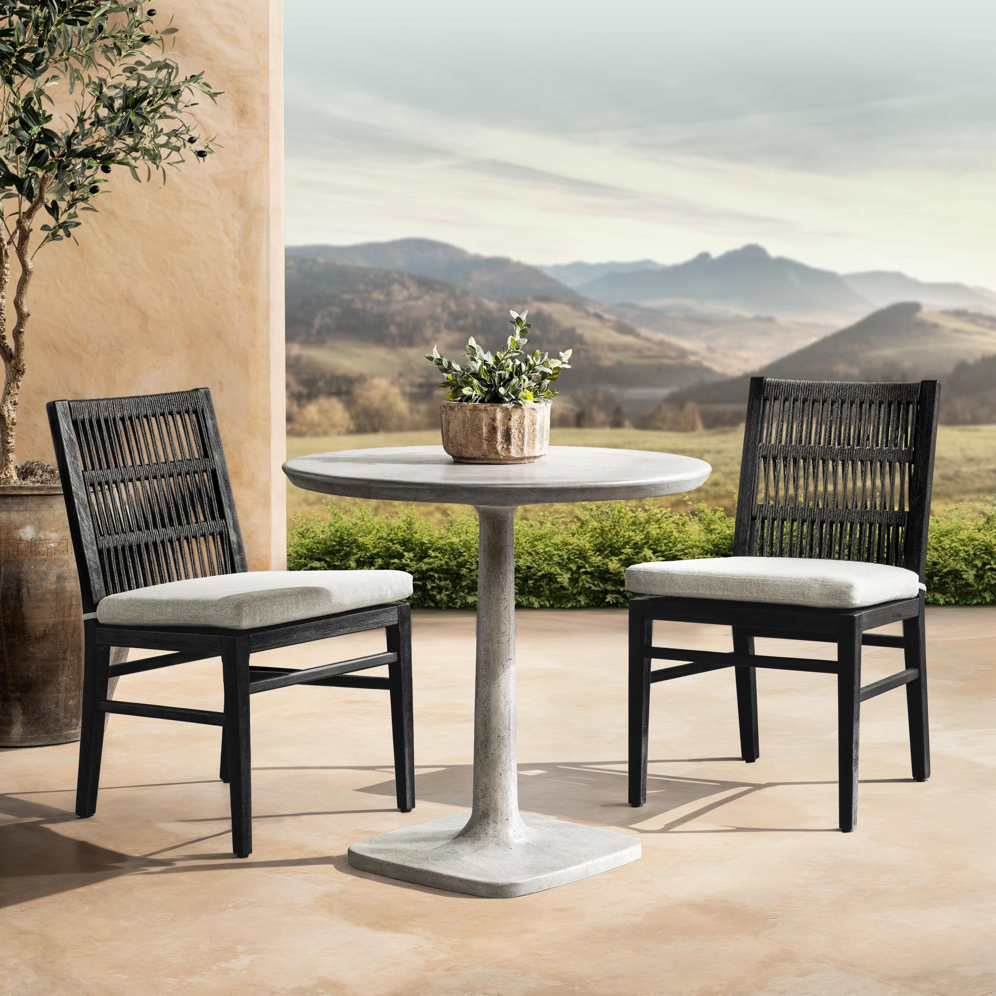 Paulina Outdoor Bistro Table - White