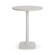 Paulina White Outdoor Pub Table 31"