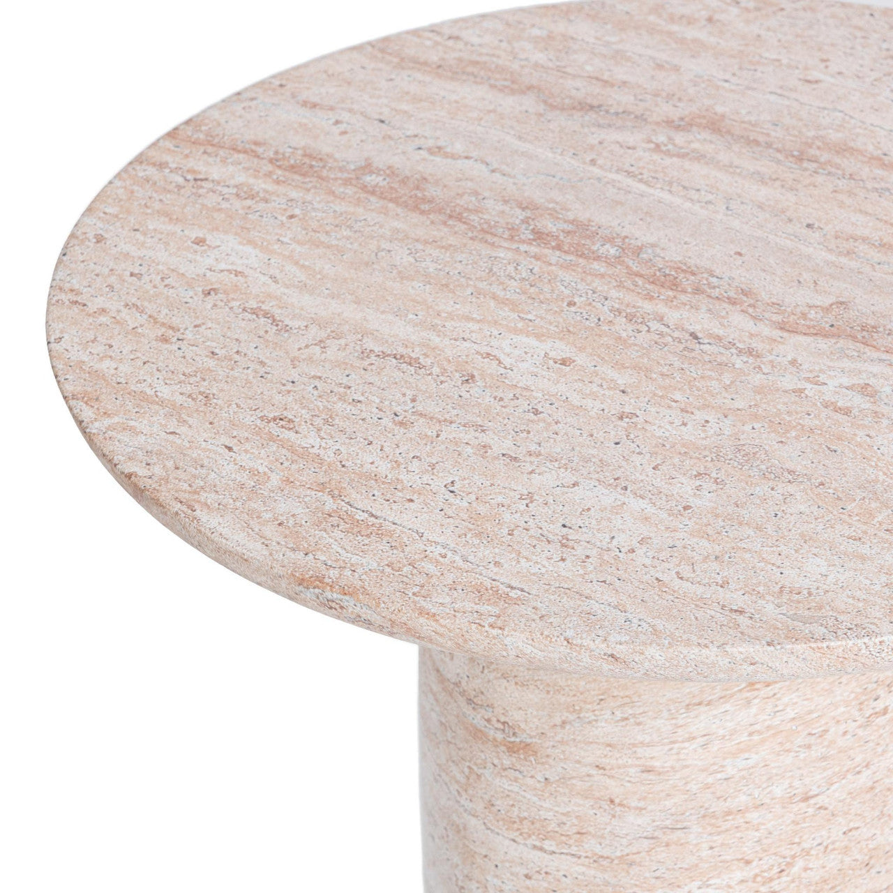 Sana Beige Outdoor Round Accent Table