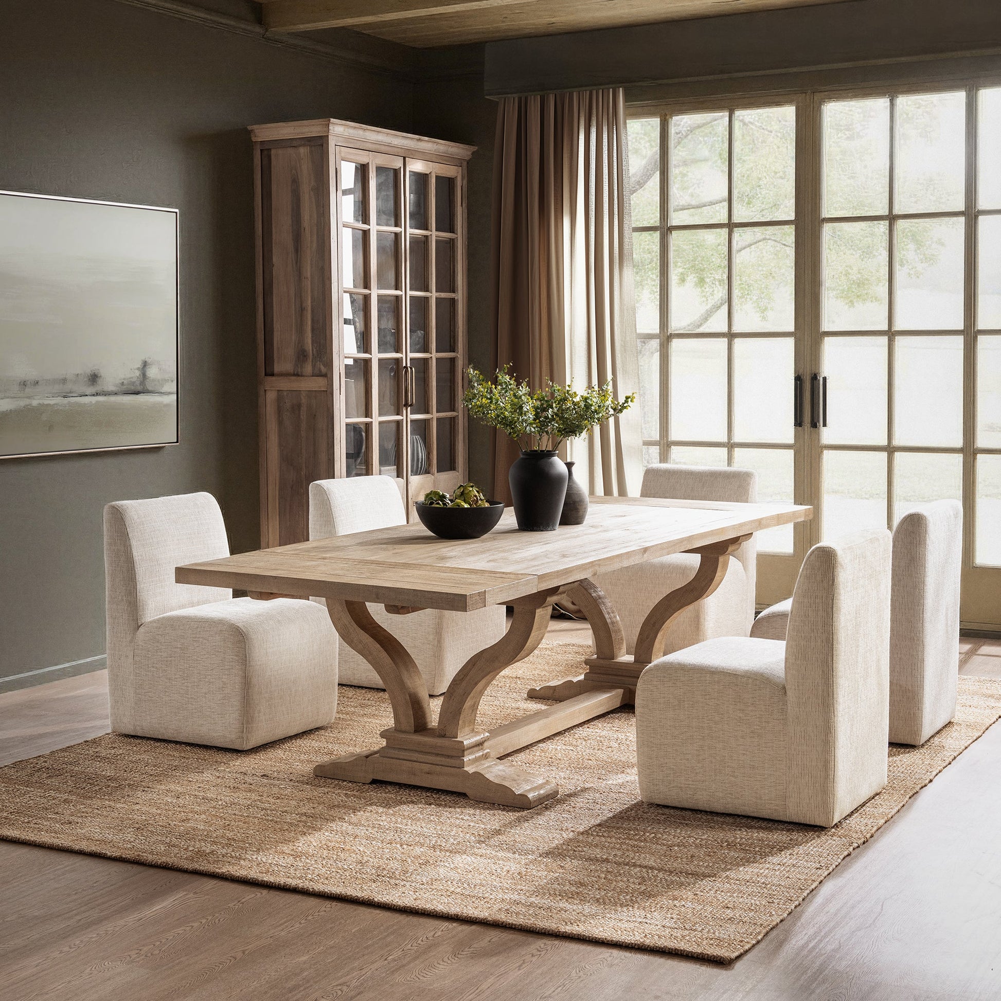 Julia Extendable Dining Table - Soft Earth