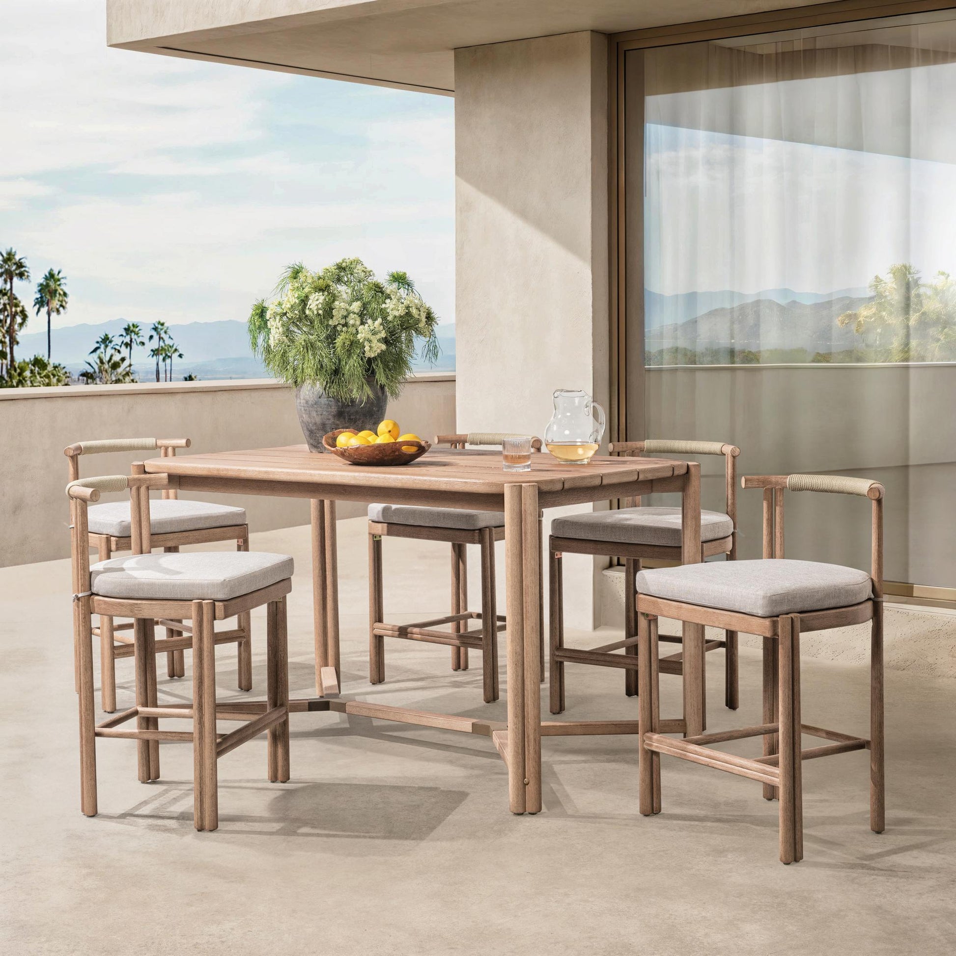 Oliver Outdoor Counter Table - Butterscotch