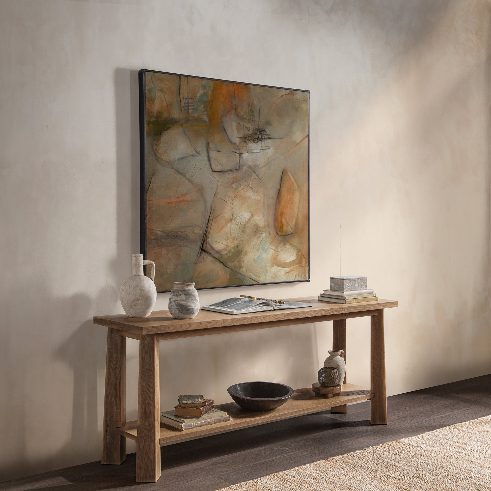 Kenzie Console Table - Amber Toast
