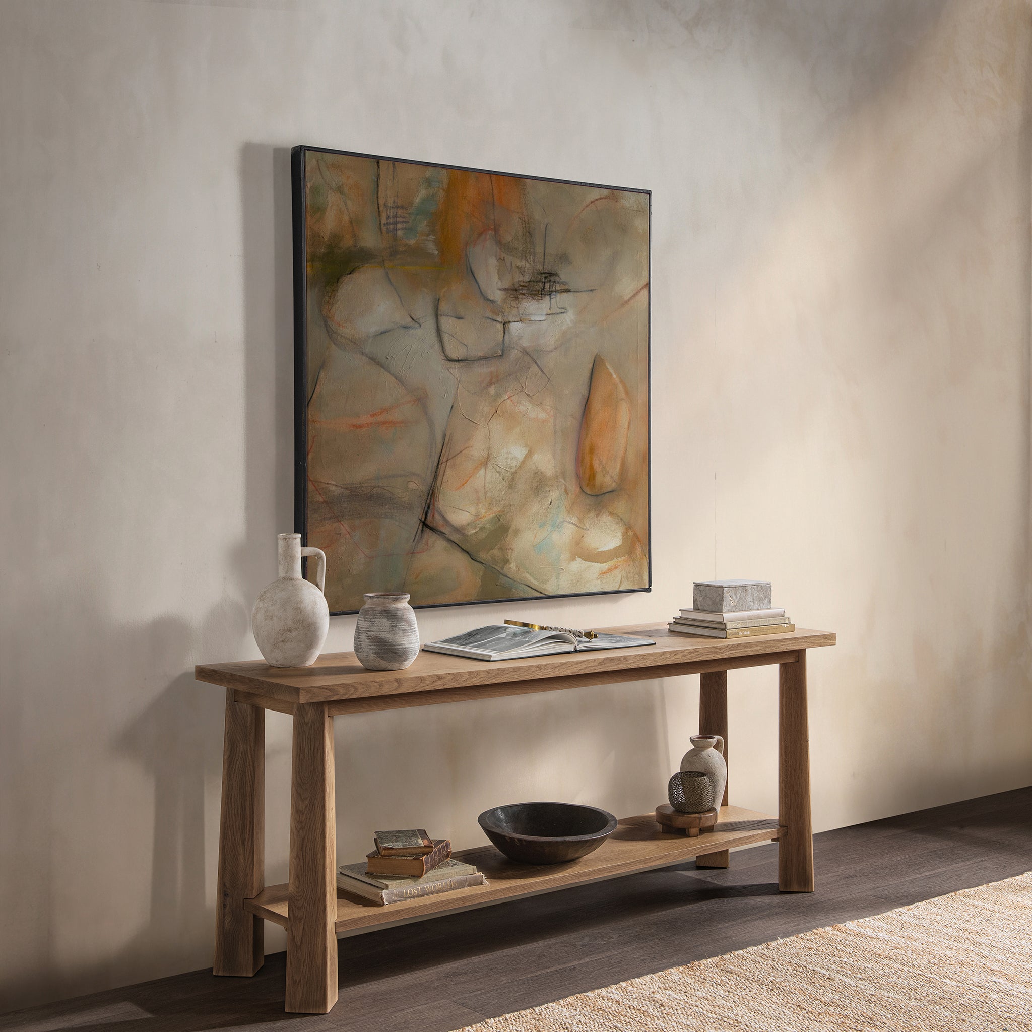 Kenzie Console Table - Amber Toast