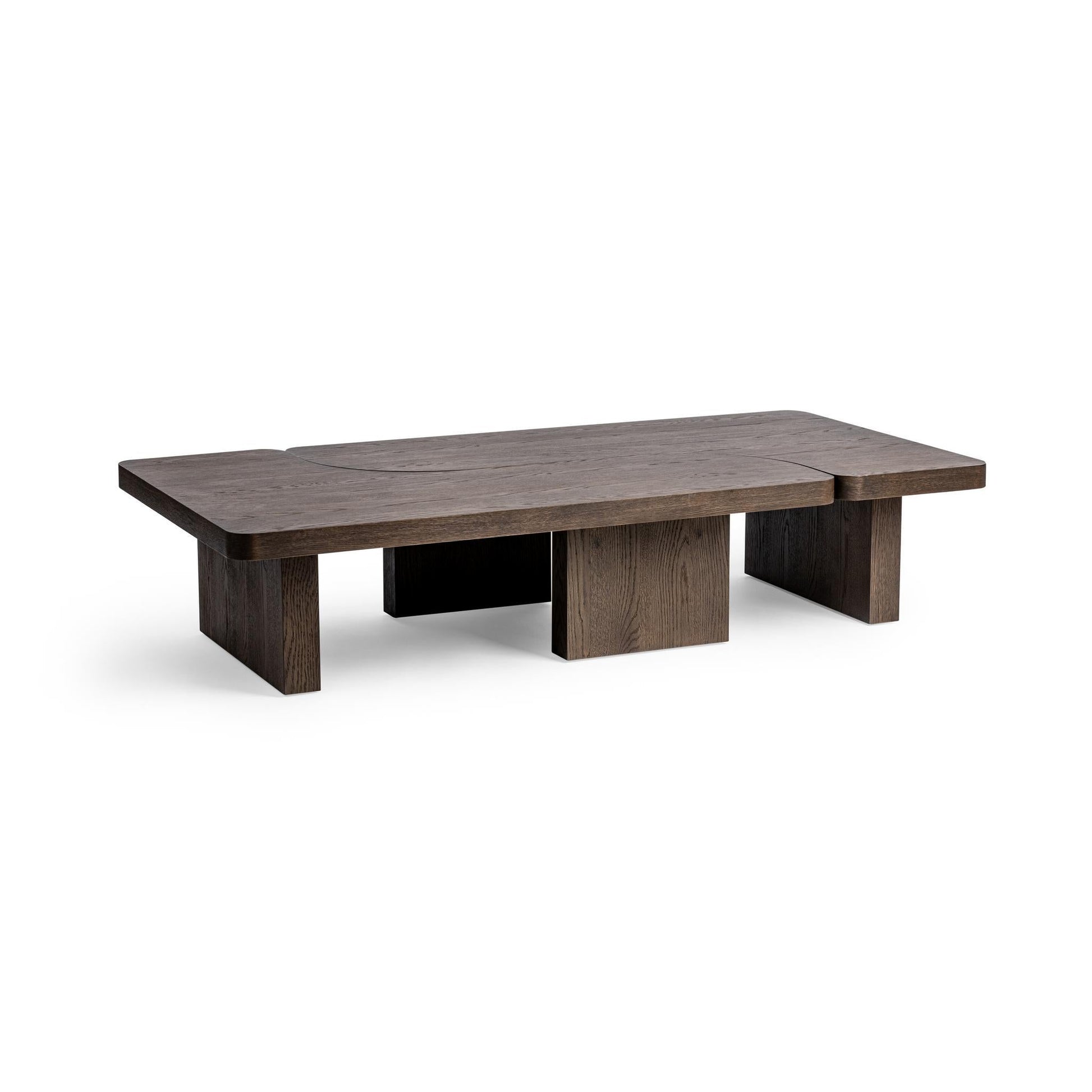 Melina 2 Piece 71" Coffee Table - Havana Brown
