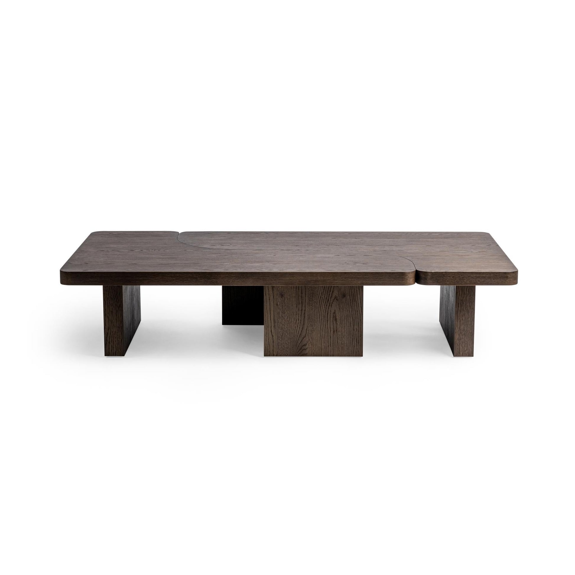 Melina 2 Piece 71" Coffee Table - Havana Brown
