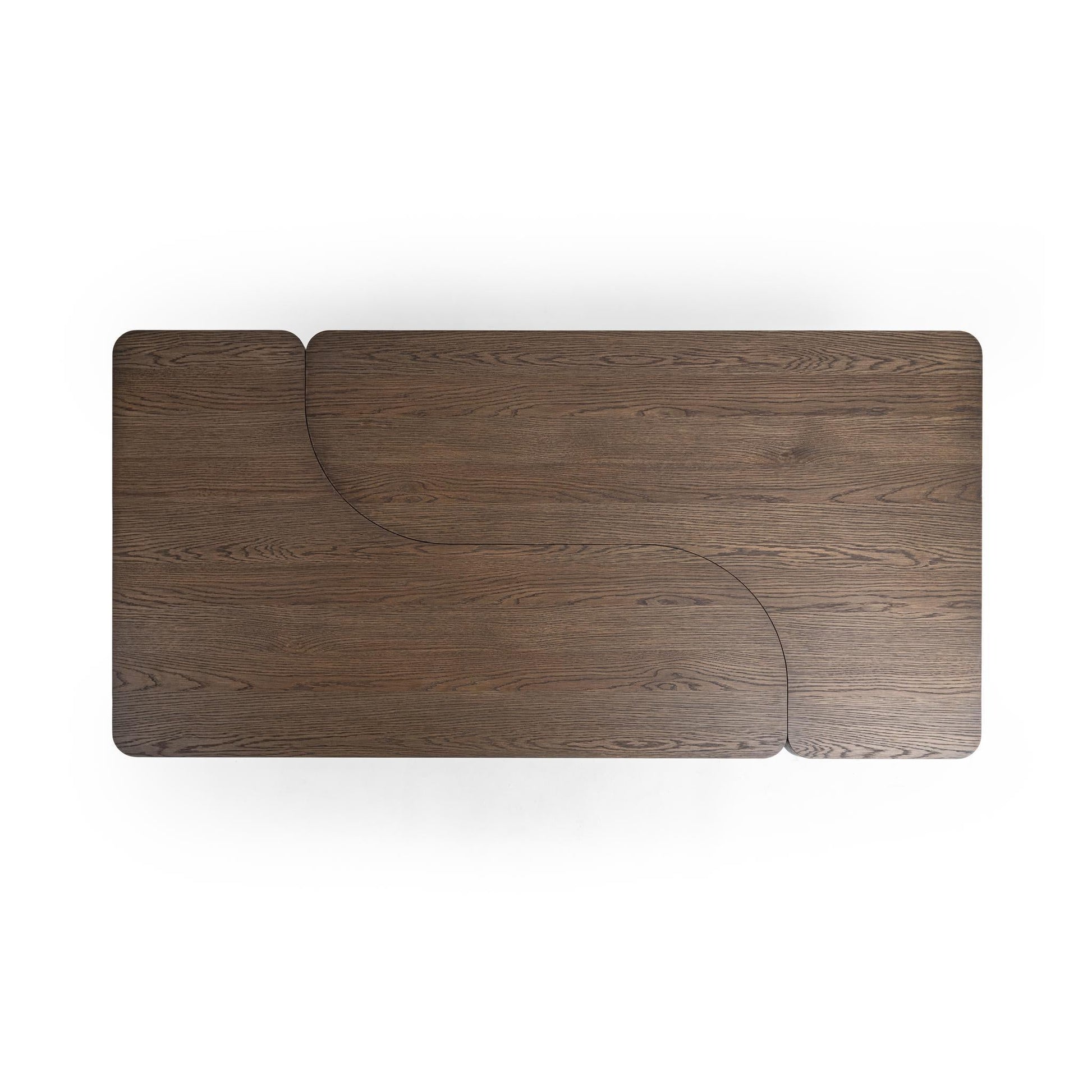 Melina 2 Piece 71" Coffee Table - Havana Brown
