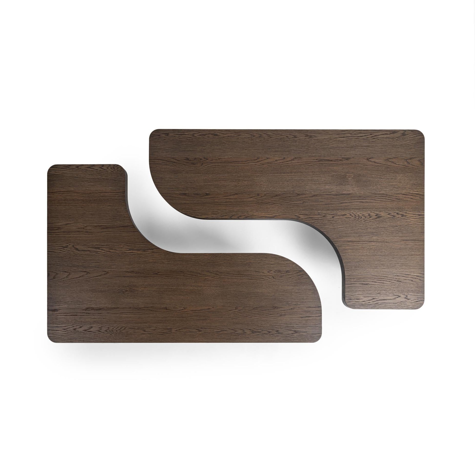 Melina 2 Piece 71" Coffee Table - Havana Brown