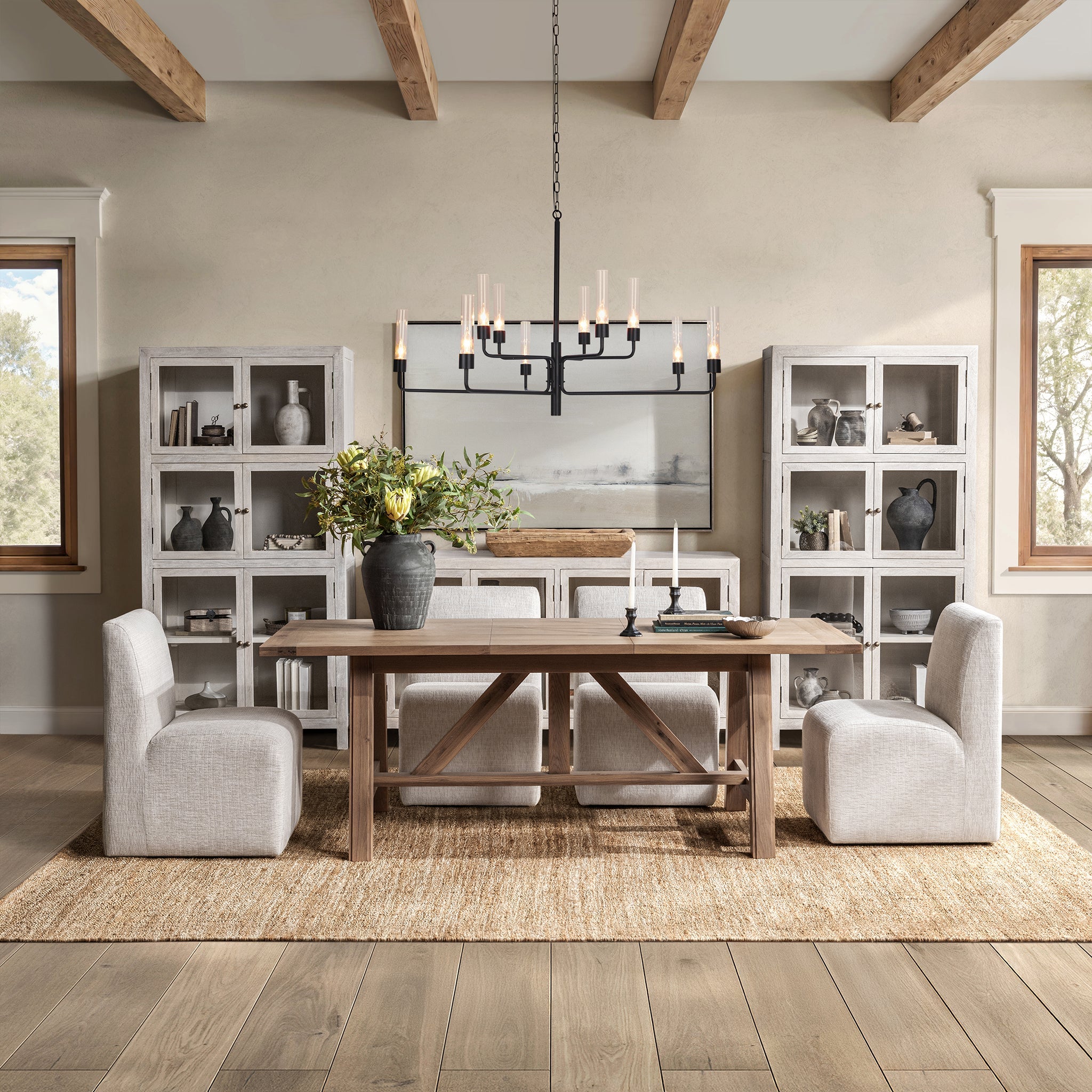 Marla 63"-83" Extendable Dining Table - Amber Toast