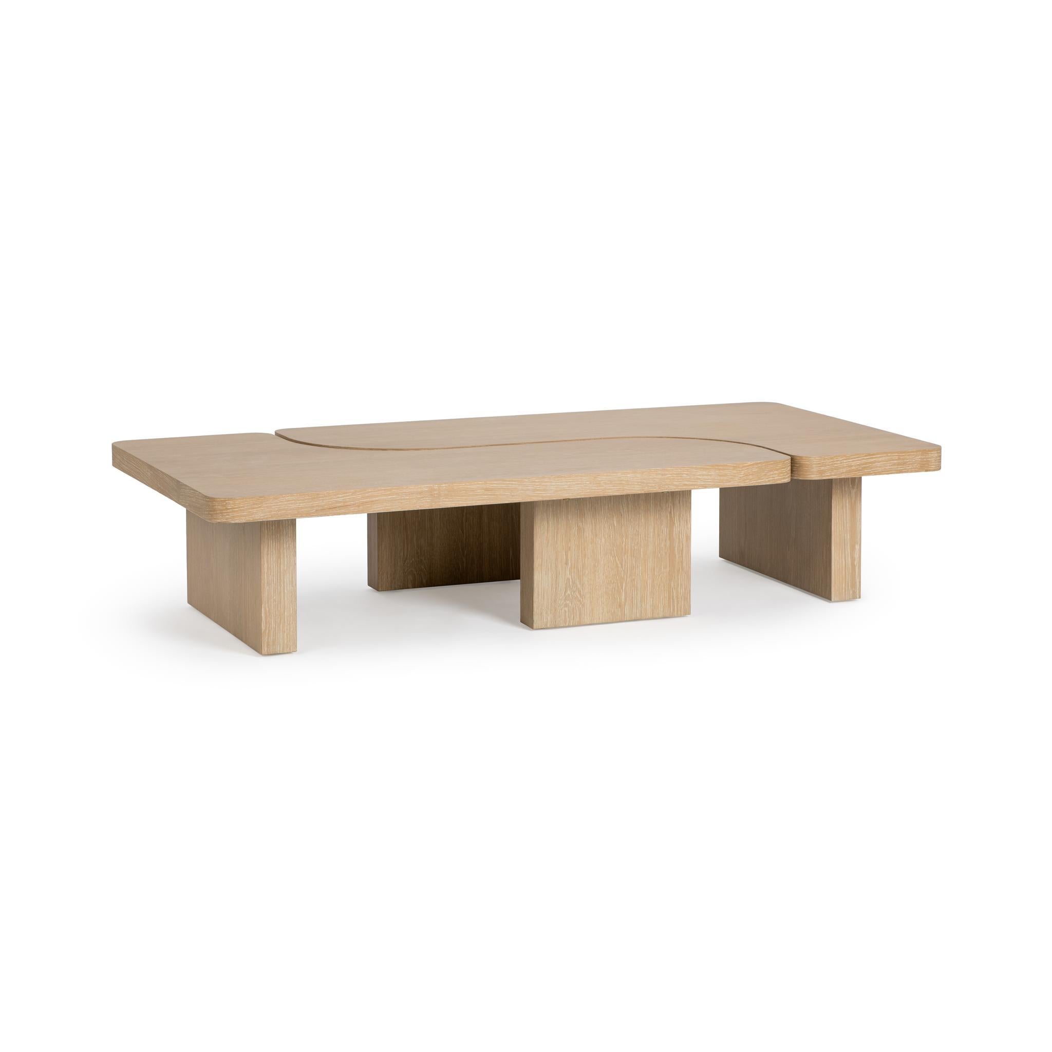 Melina 2 Piece 71" Coffee Table - Coastal Drift