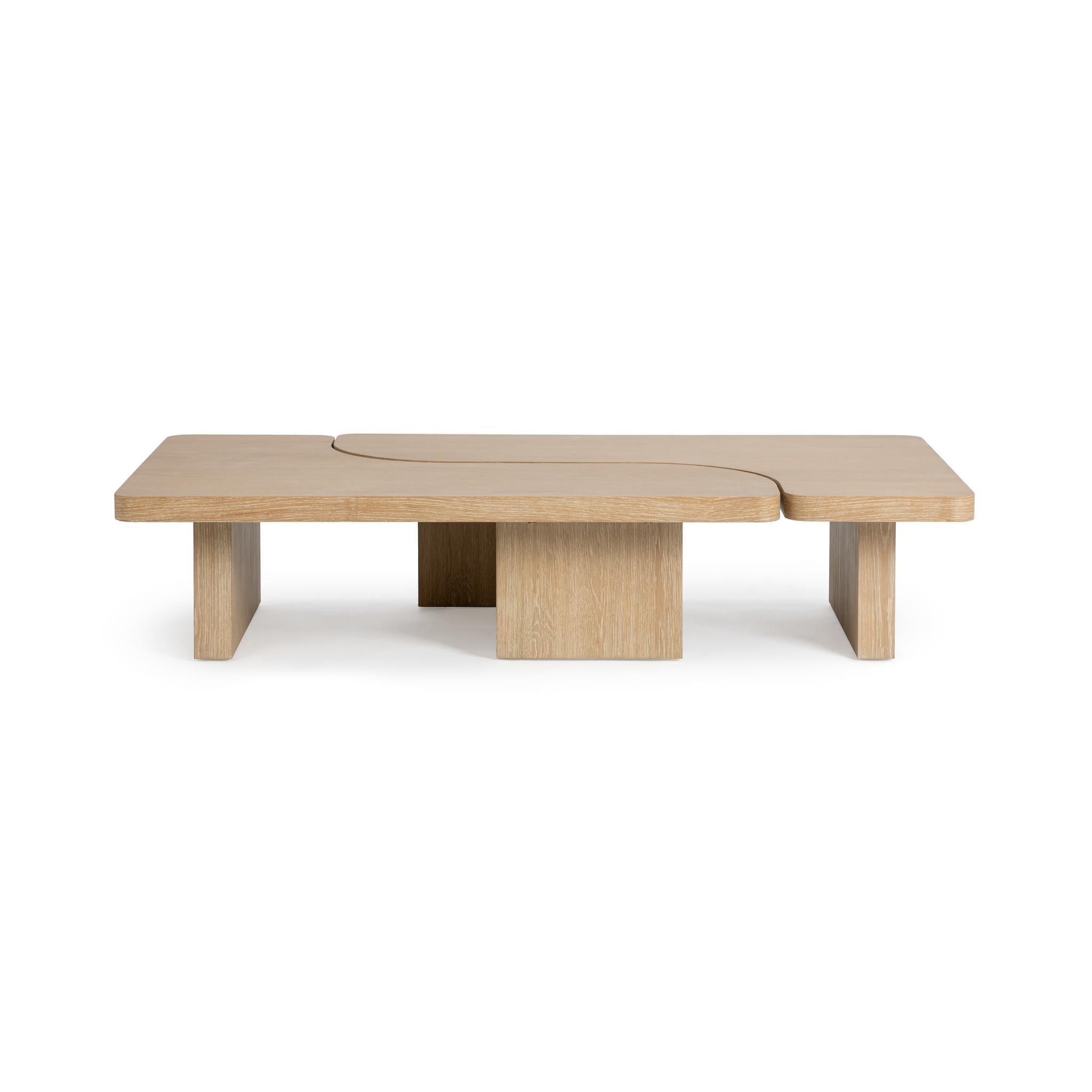 Melina 2 Piece 71" Coffee Table - Coastal Drift