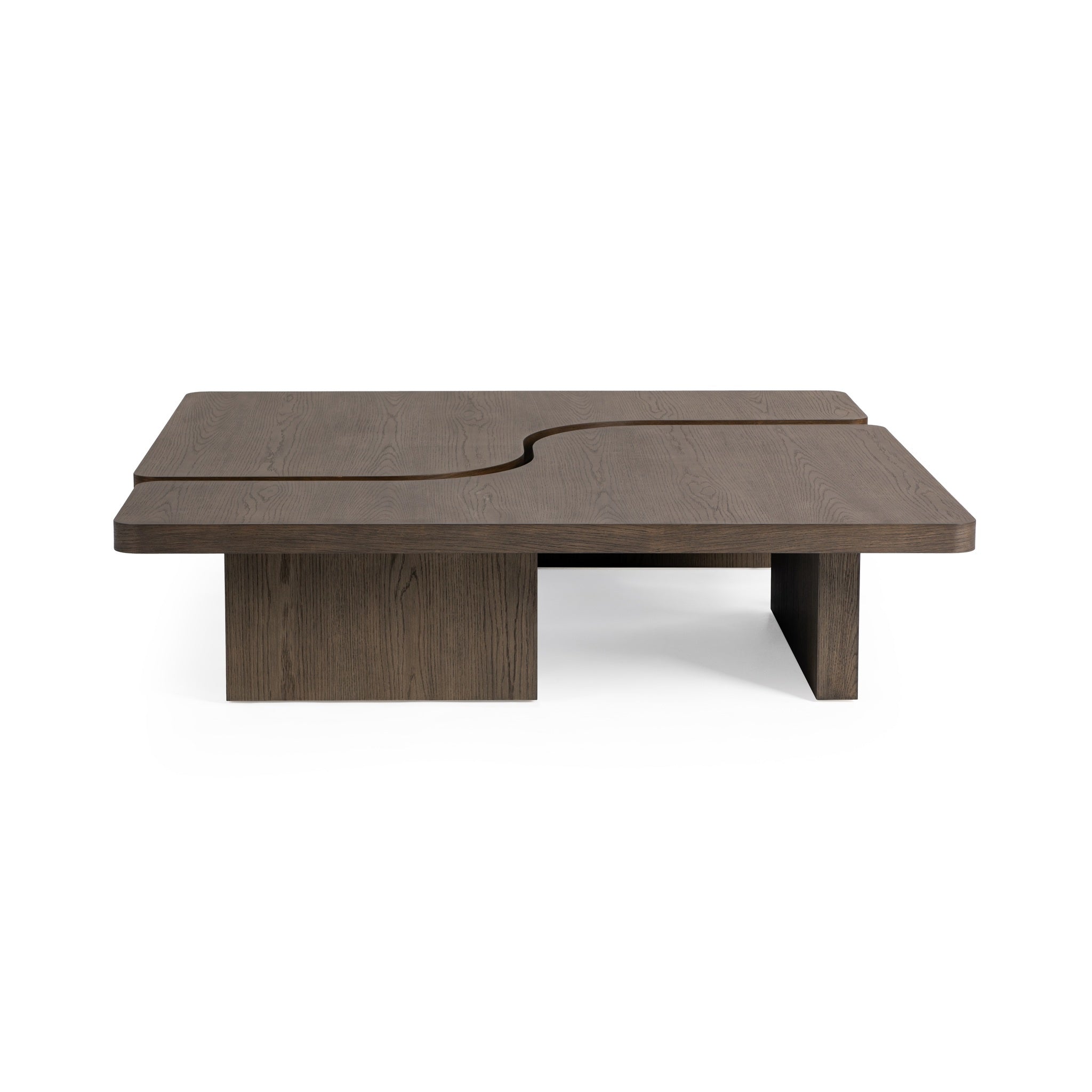 Melina 2 Piece 63" Coffee Table - Havana Brown