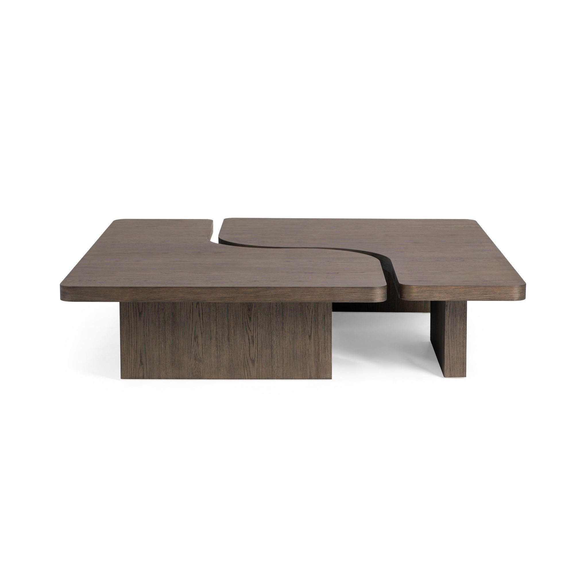 Melina 2 Piece 63" Coffee Table - Havana Brown